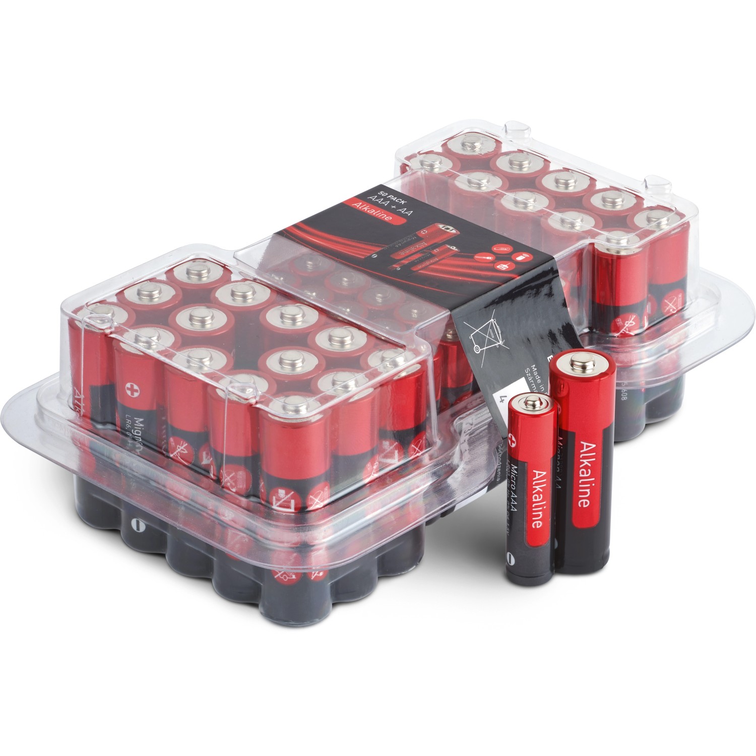 Alkaline Batterie AAA + AA 50 Stück