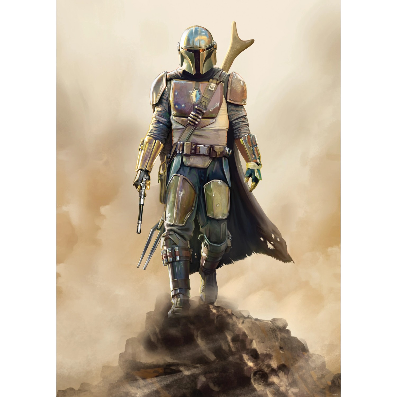 Komar Fototapete Vlies Star Wars The Mandalorian The Hunter 200 x 280 cm