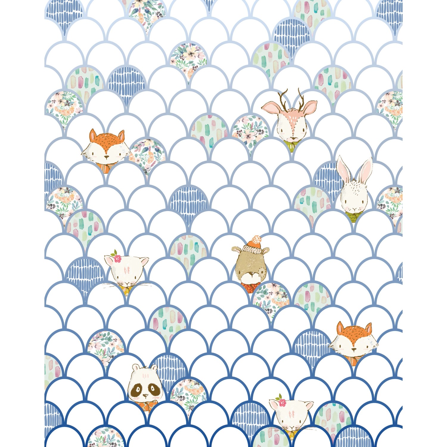 Komar Fototapete Vlies Shelly White 200 x 250 cm