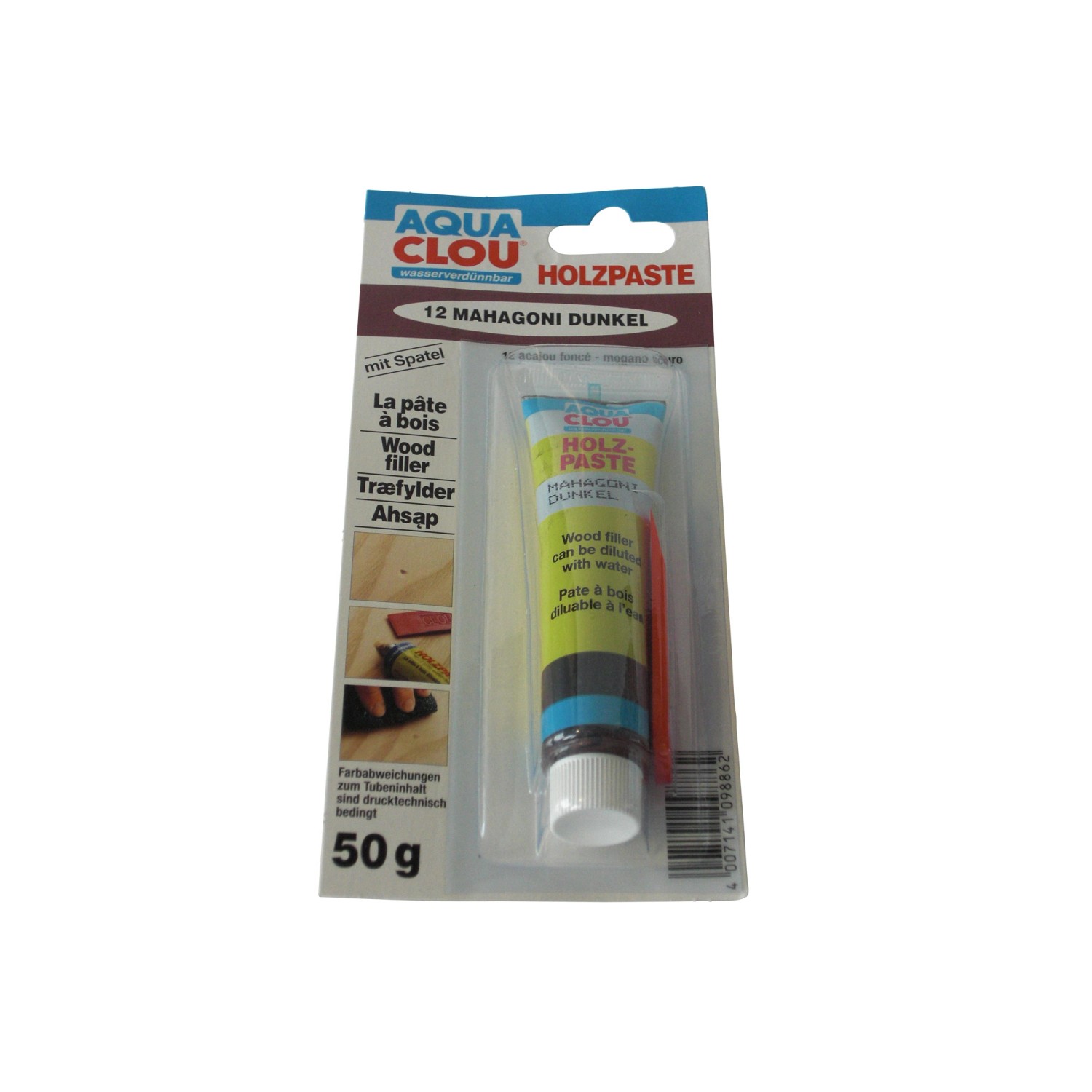 Clou Holzpaste wv Mahagoni Dunkel 50 g