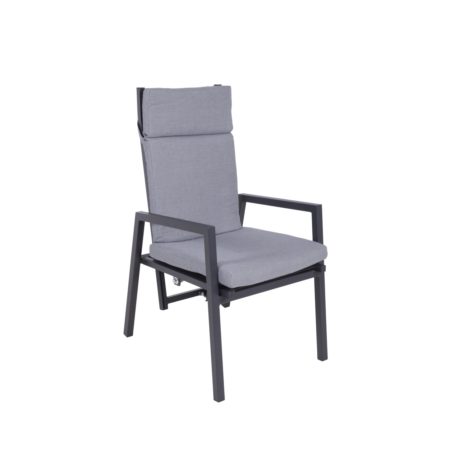 Garden Pleasure Stuhl Sintra 103 cm x 61 cm x 69 cm Grau-Schwarz