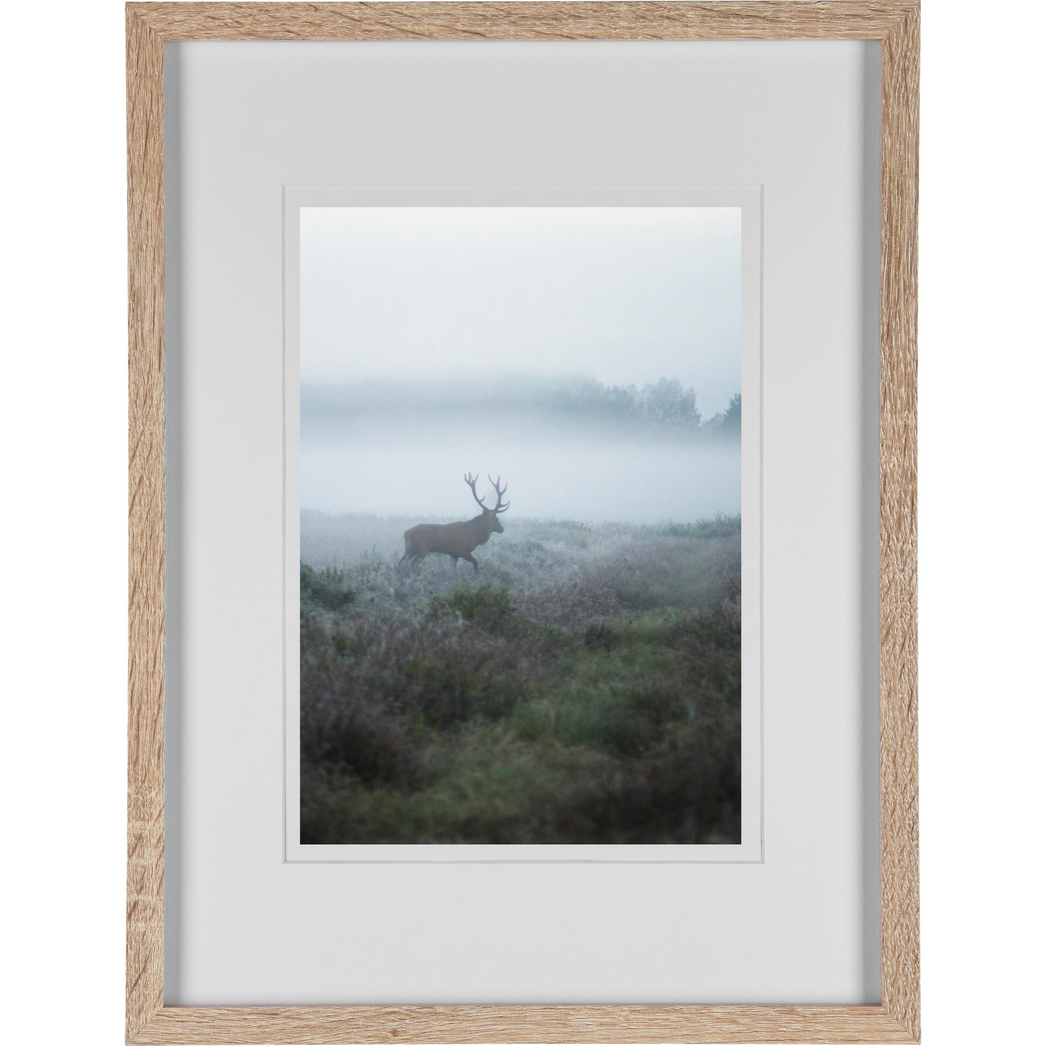 MDF-Bilderrahmen Breit Eiche Gekälkt 30 cm x 40 cm