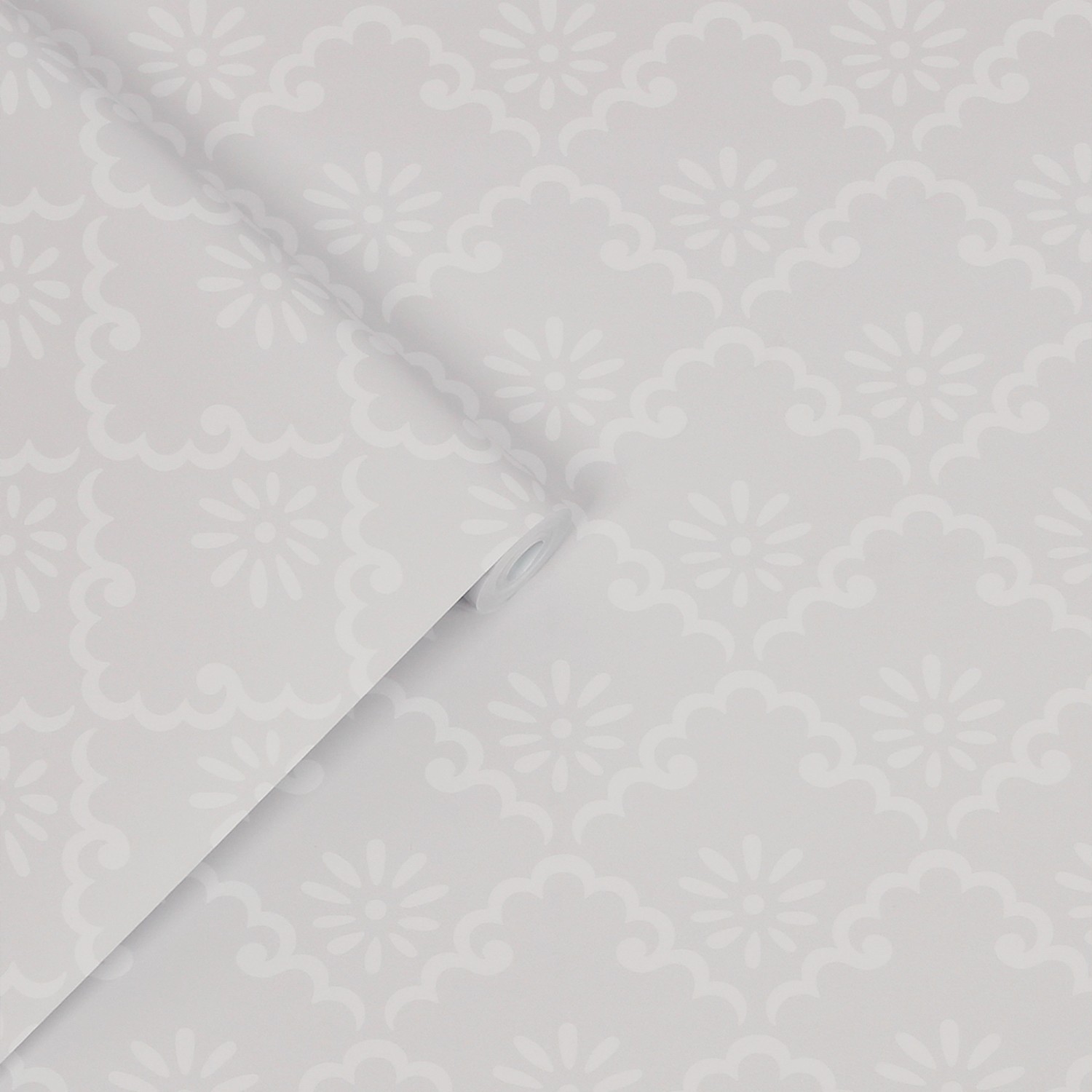 Laura Ashley Vliestapete Coralie Sugared Grey Grau FSC®