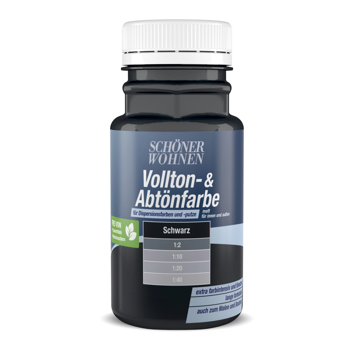 Schöner Wohnen Voll- und Abtönfarbe Schwarz 125 ml