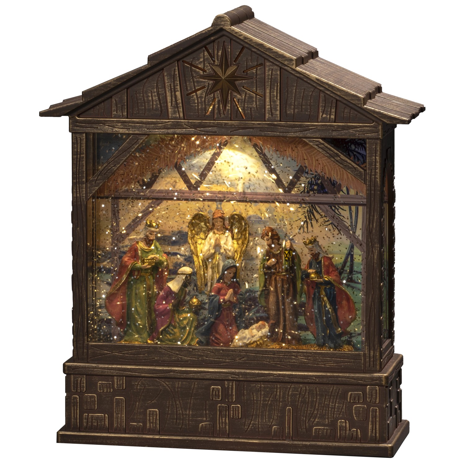 Konstsmide LED Weihnachtskrippe mit 5 h-Timer