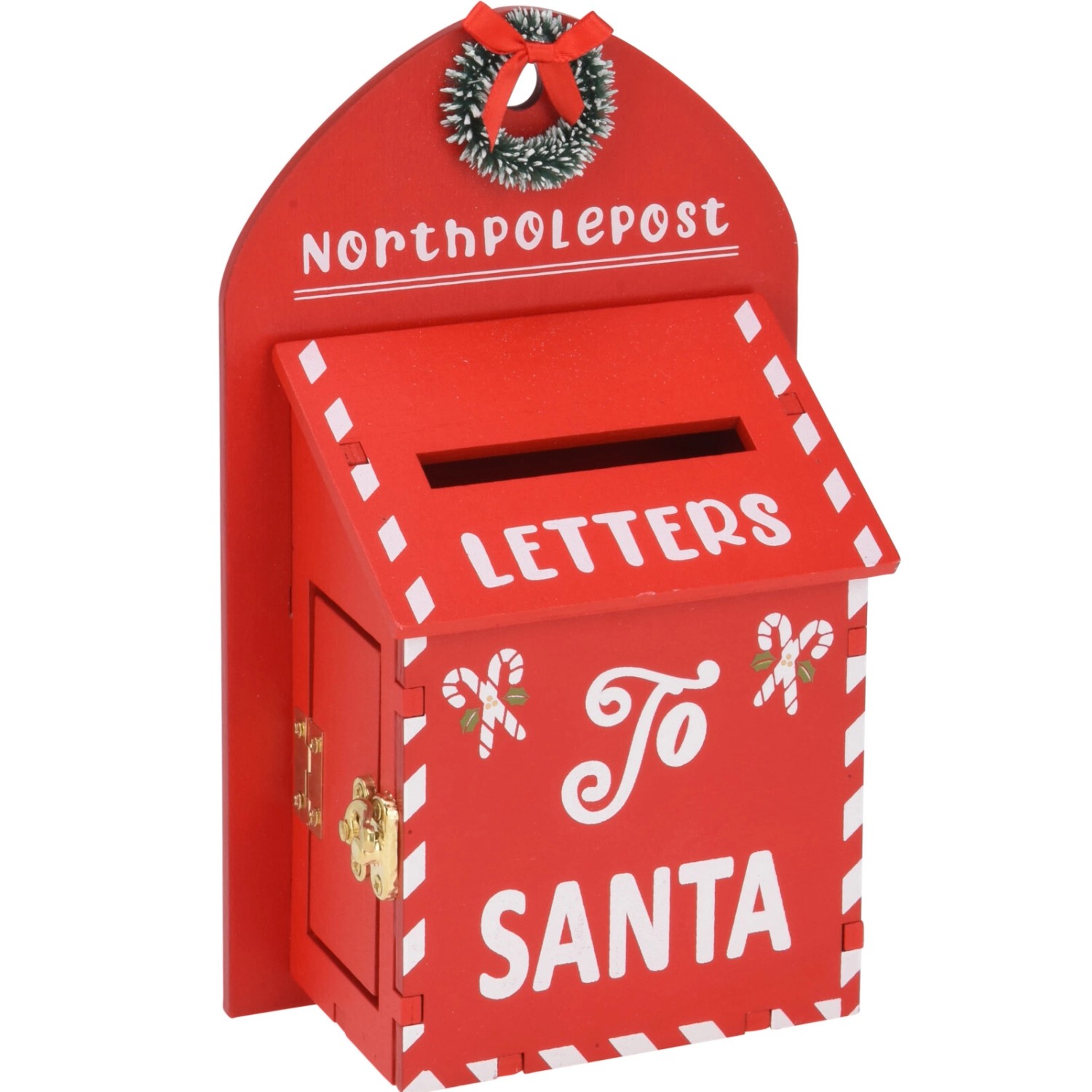 Briefkasten zum Aufhängen 2-fach Sortiert 14 cm x 6,5 cm x 22 cm Rot-Weiß