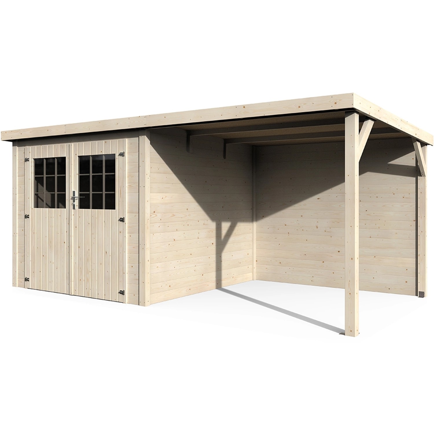 Décor et Jardin Gartenhaus Paradis Contact Natur 477 cm x 256 cm (B x T)