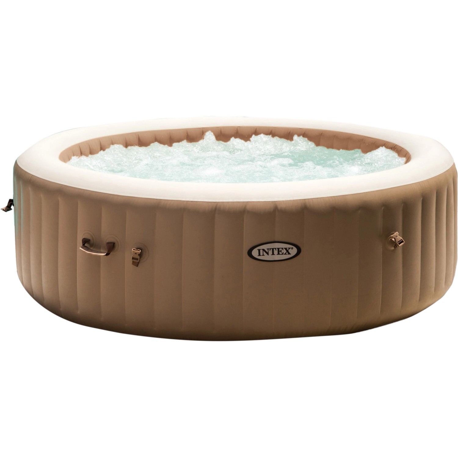 Intex Whirlpool PureSPA Bubble Massage laminiertes Vinyl Beige Ø 216 x 71 cm, 1.