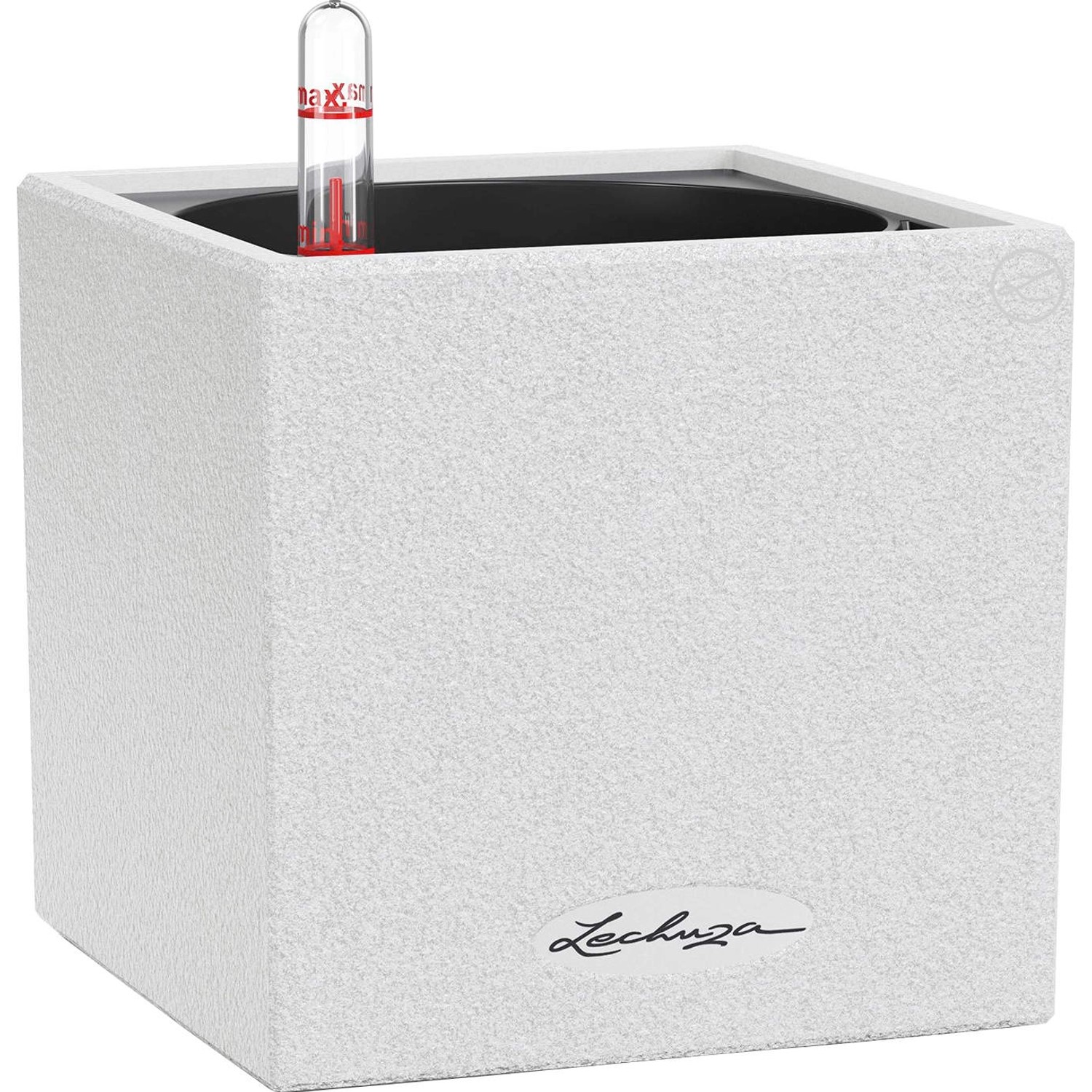 Lechuza® Pflanzgefäß Canto Stone 14 cm x 14 cm x 14 cm Quarzweiß