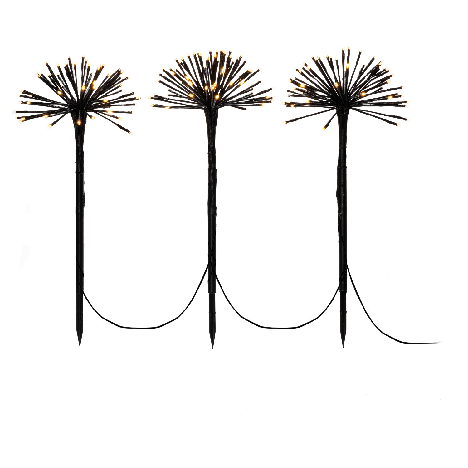 Konstsmide LED-Dekolampe mit Erdspieß 3 Pusteblumen für Außen