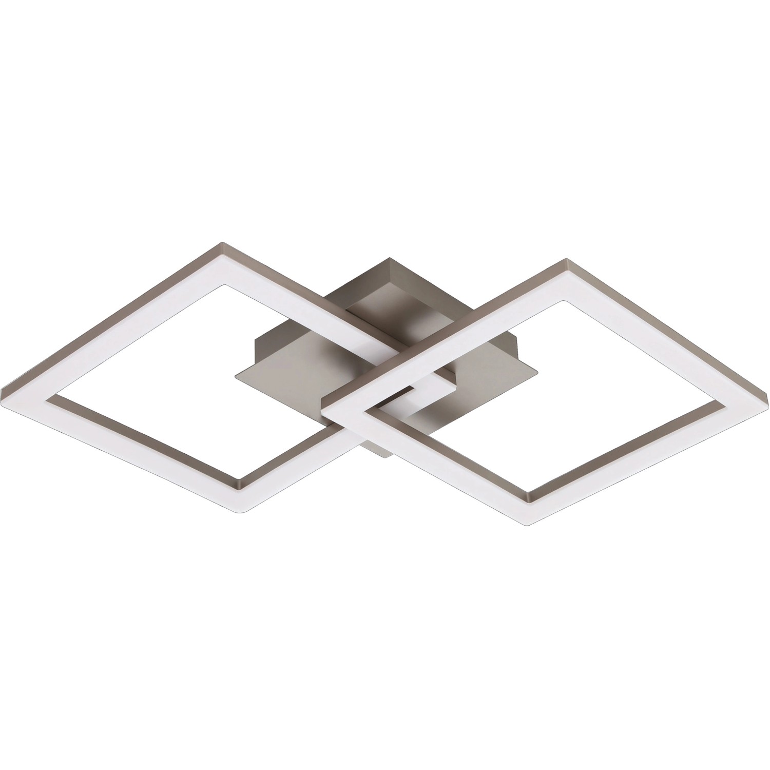 Eglo LED Deckenleuchte Huerta 6,5 cm x 31 cm x 52,5 Nickel-Matt-Weiß