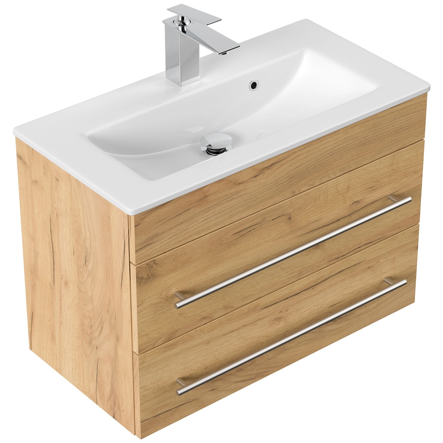 Posseik Badmöbel Portus 700 SlimLine Eiche Gold