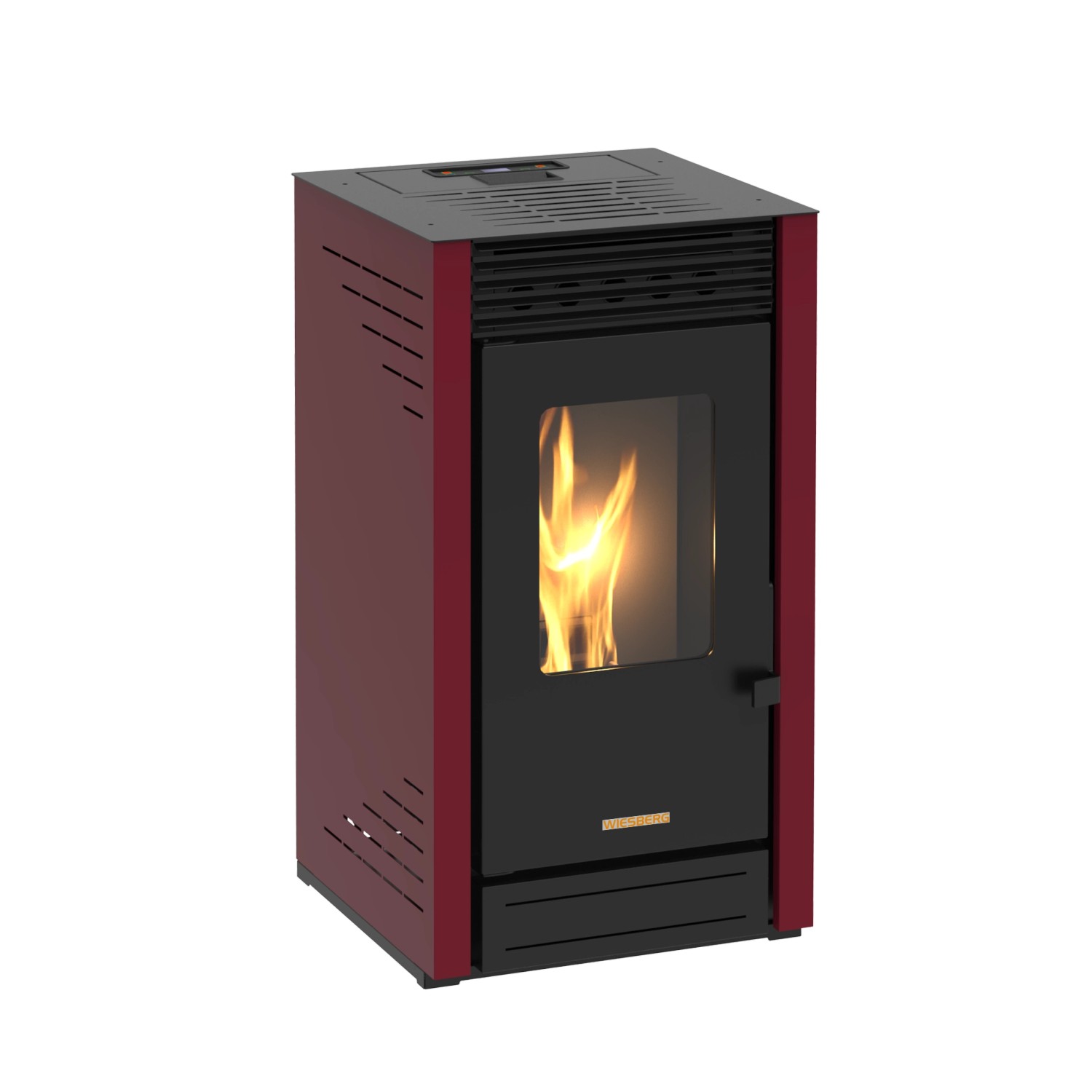 Blaze Pelletofen Maui Stahl Bordeaux 8 kW