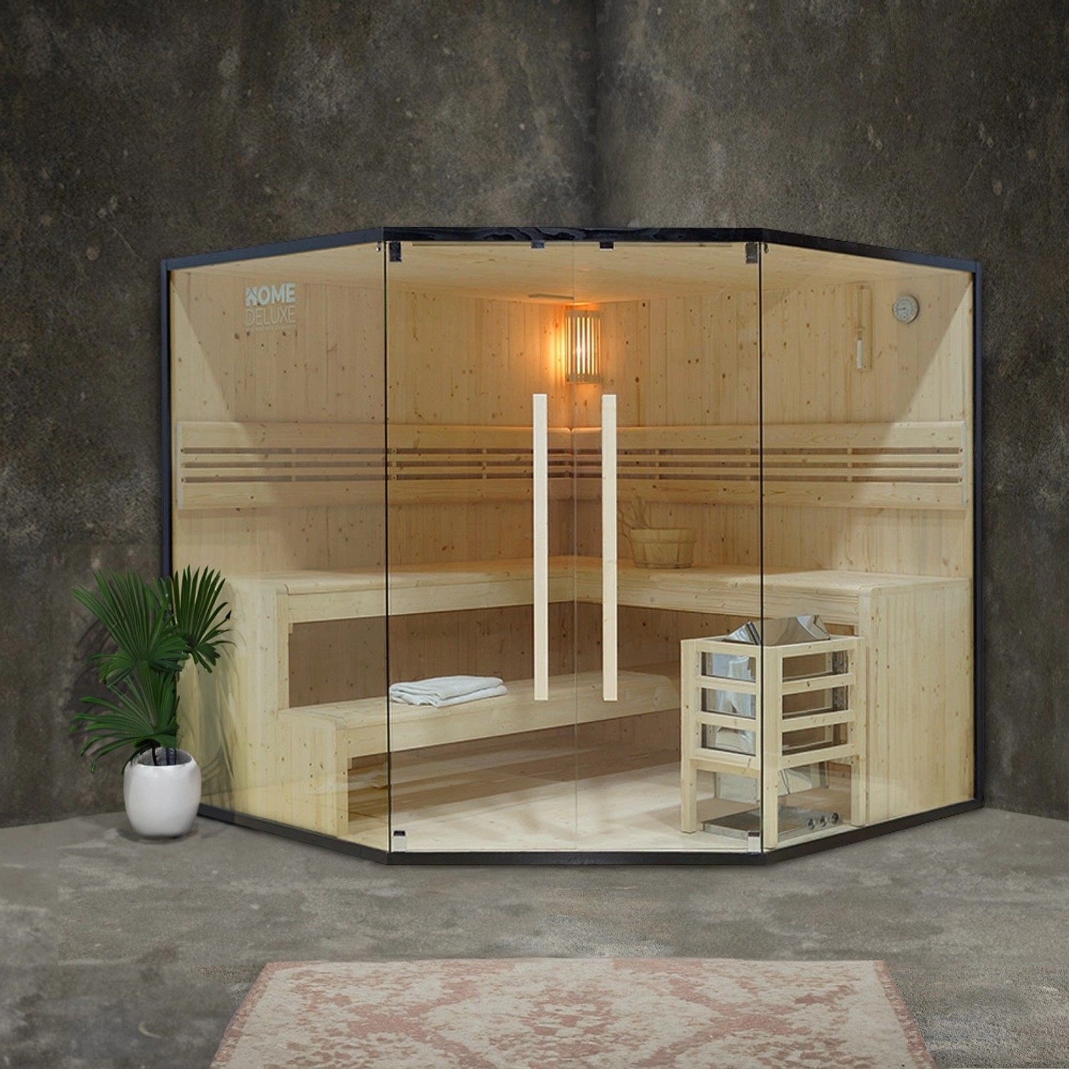 Home Deluxe Traditionelle Sauna SHADOW BIG XL für bis zu 6 Personen