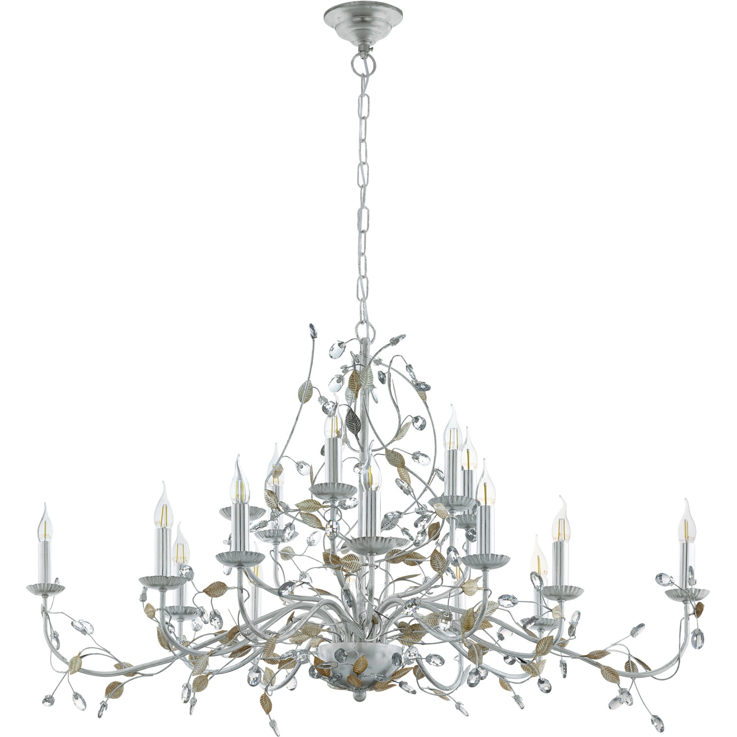 Eglo Kronleuchter Flitwick 1 Silber