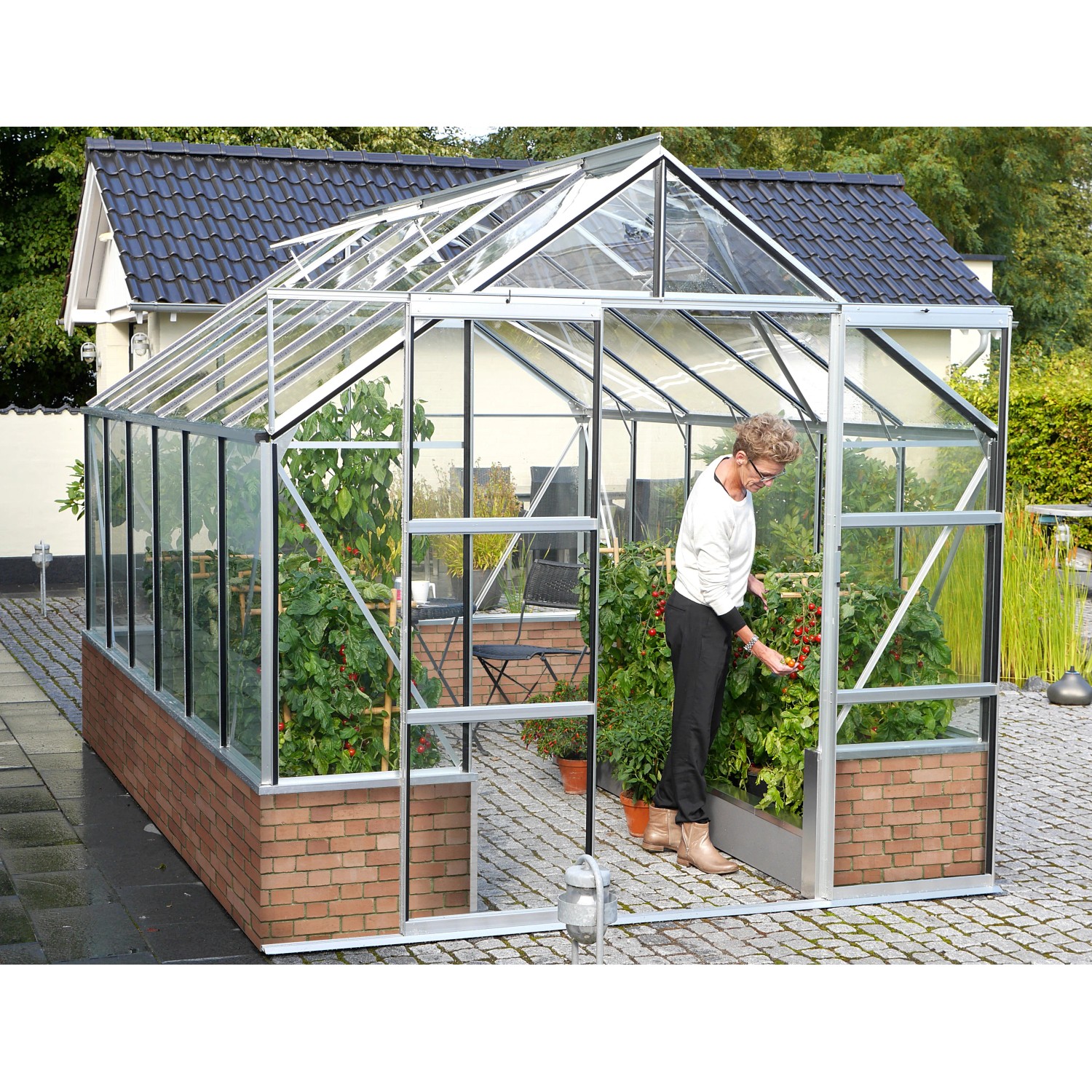 Vitavia Gewächshaus Cassandra 9900 Schwarz 9,9 m²