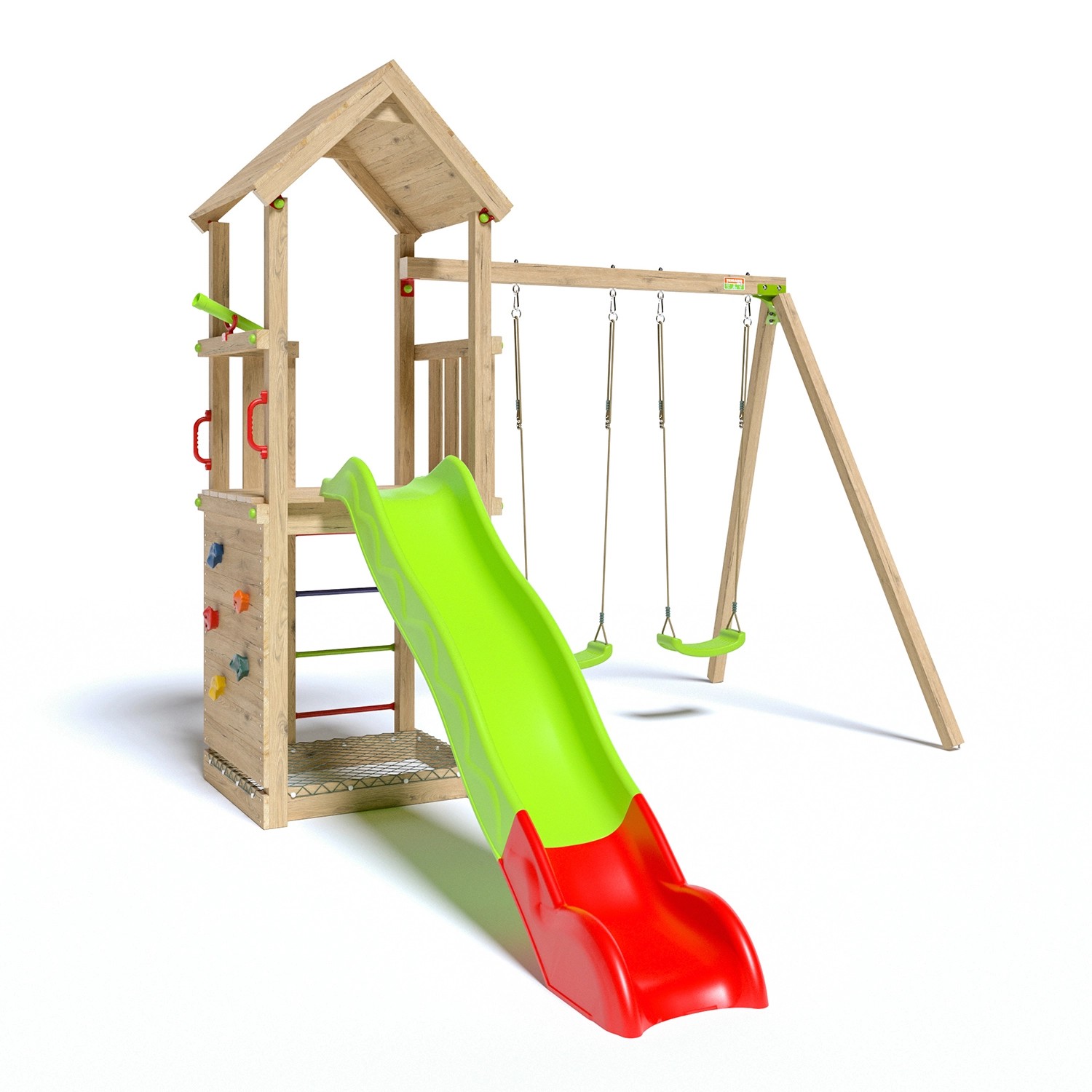 Trigano Spielturm Smart Xplorer Inkl. Rutsche Sandkasten Kletterwand & Schaukel