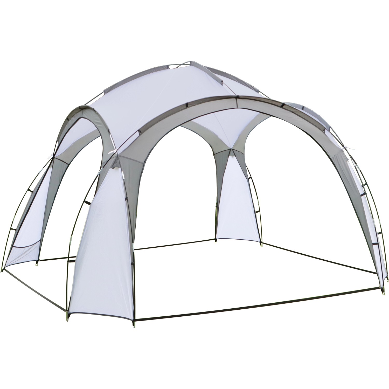 Eventzelt Eldora Hellgrau 3,5 m x 3,5 m x 2,3 m