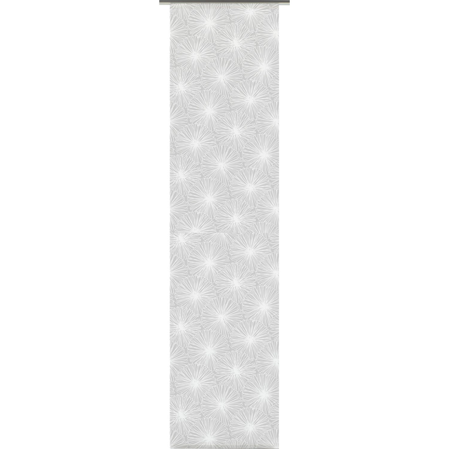 Gardinia Schiebevorhang Bloomy Weiß 60 cm x 245 cm