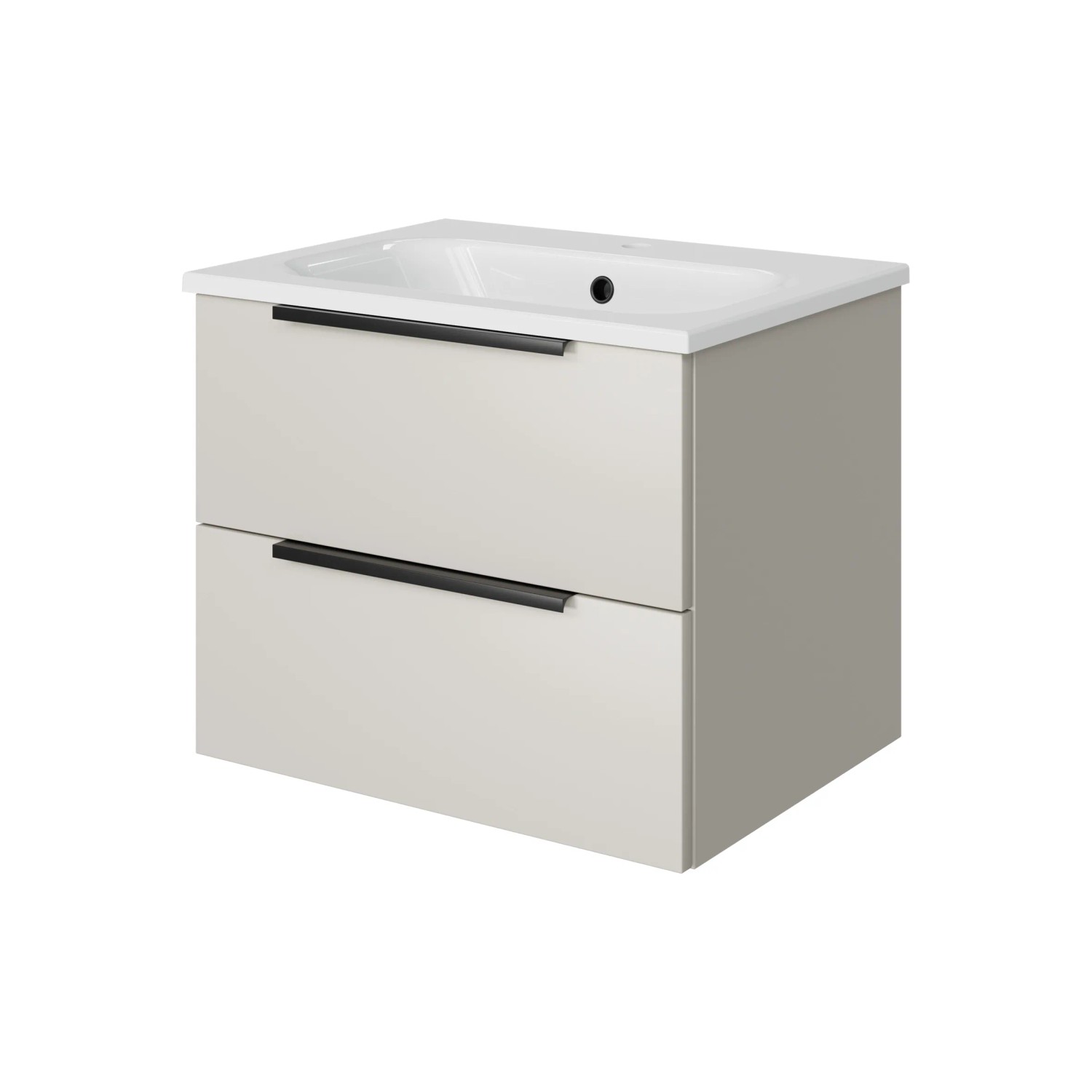 Pelipal Badmöbel-Set Quantum 07 Kaschmir Matt Select 61 cm 2 Auszüge