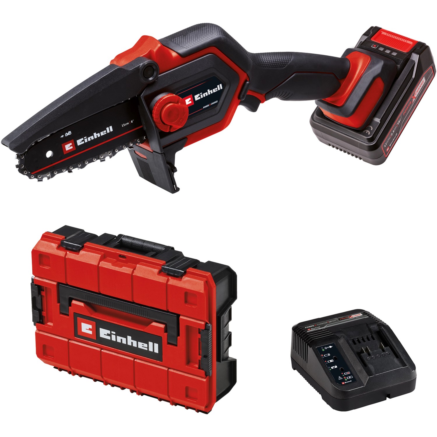Einhell Akku-Kettensäge GE-PS 18/15 Li BL Kit