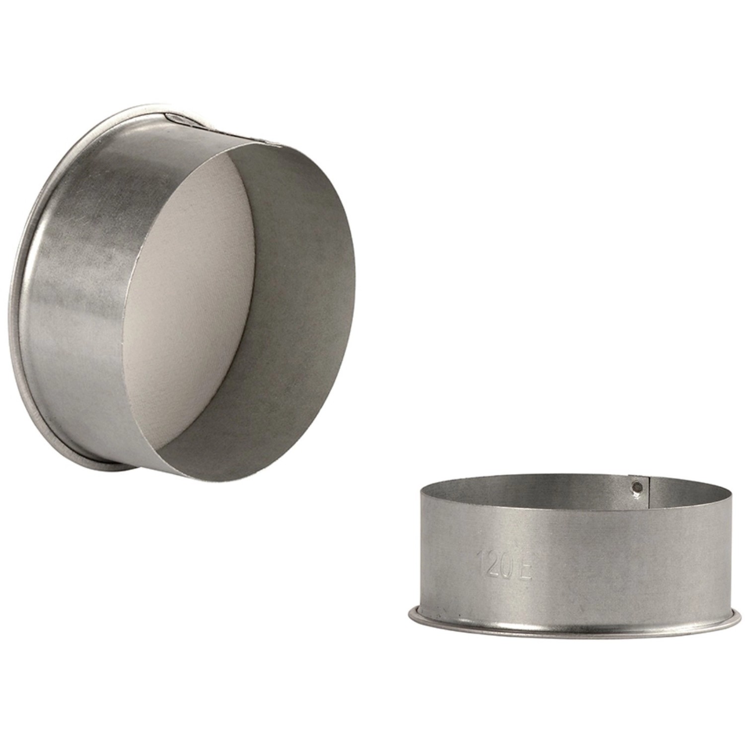 Bertrams Mauerkapsel feueraluminiert Ø 80 mm Silber