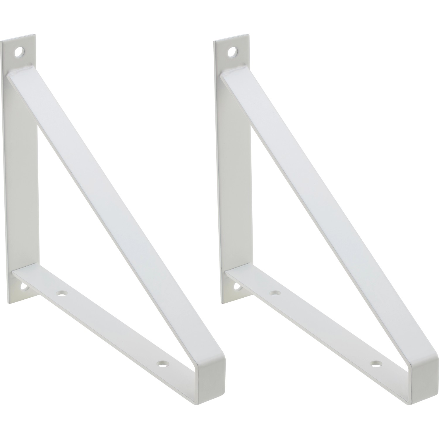 Metall-Konsole Bridge 2er-Set 18,5 cm x 20,8 cm Matt-Weiß