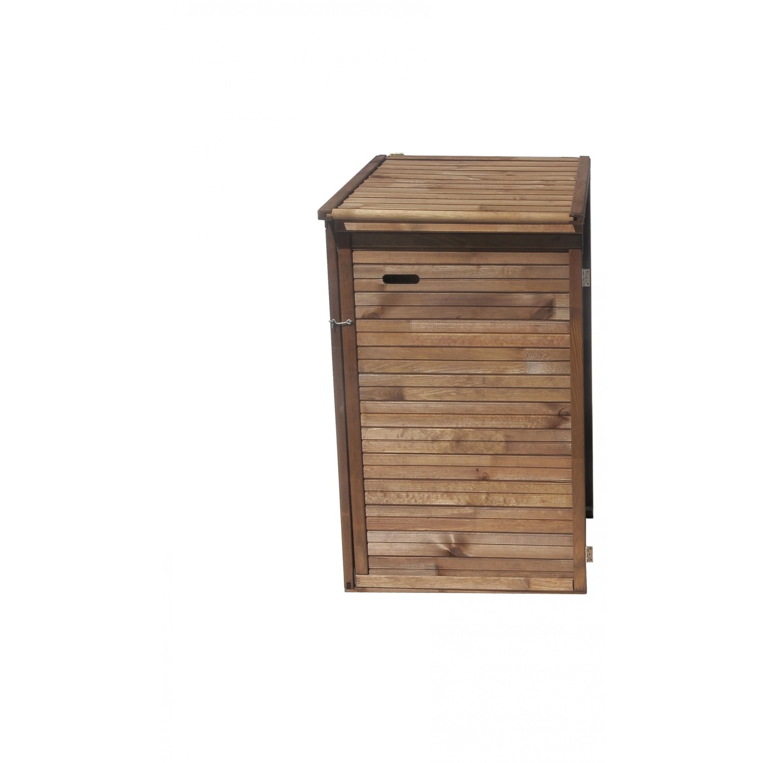 Mülltonnenbox Zusatz 1 Tonne 132 cm x 75 cm x 97 cm Braun