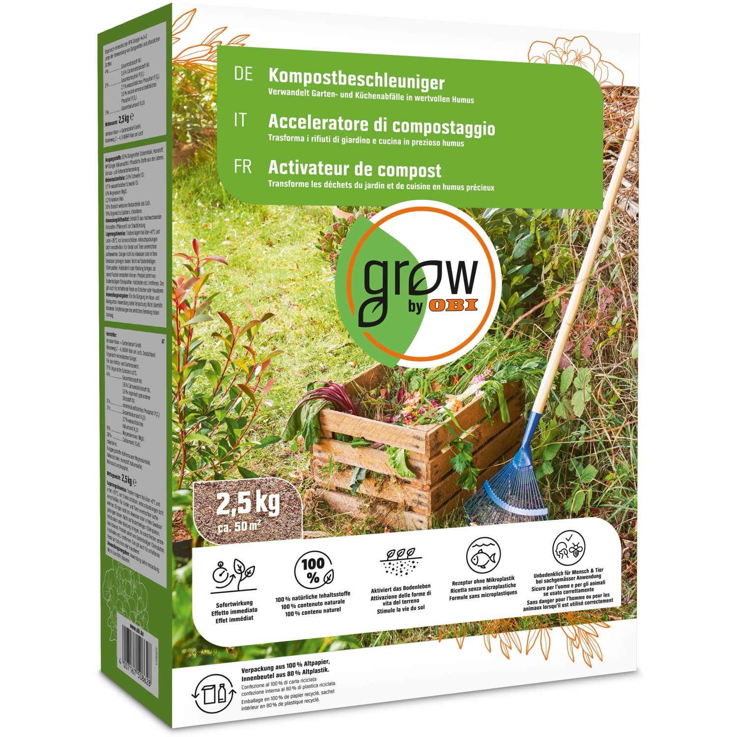 GROW by OBI Kompostbeschleuniger, 2,5 kg