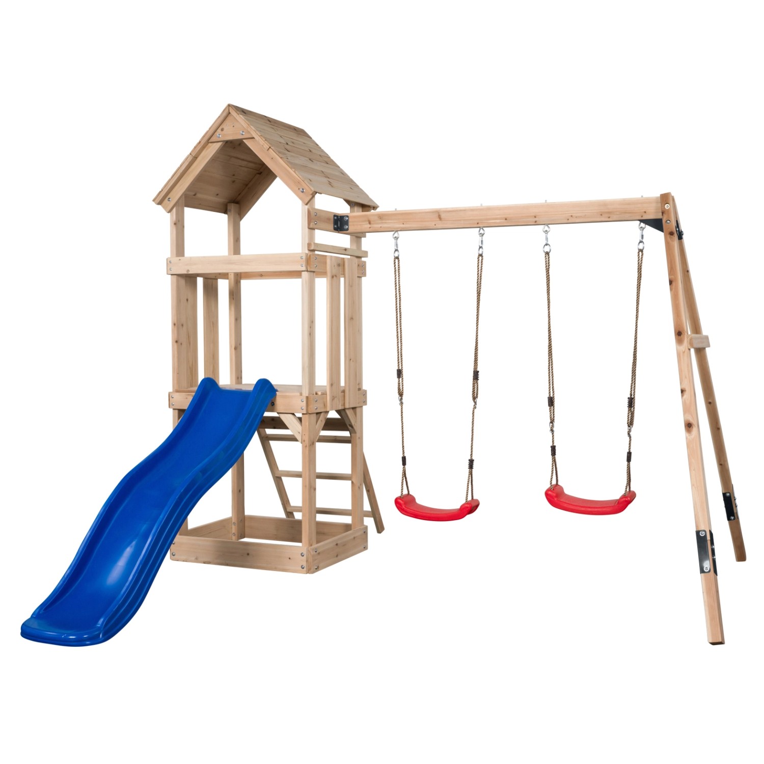 Swing King Spielturm Noa 234 cm x 265 cm x 280 cm Blau FSC®