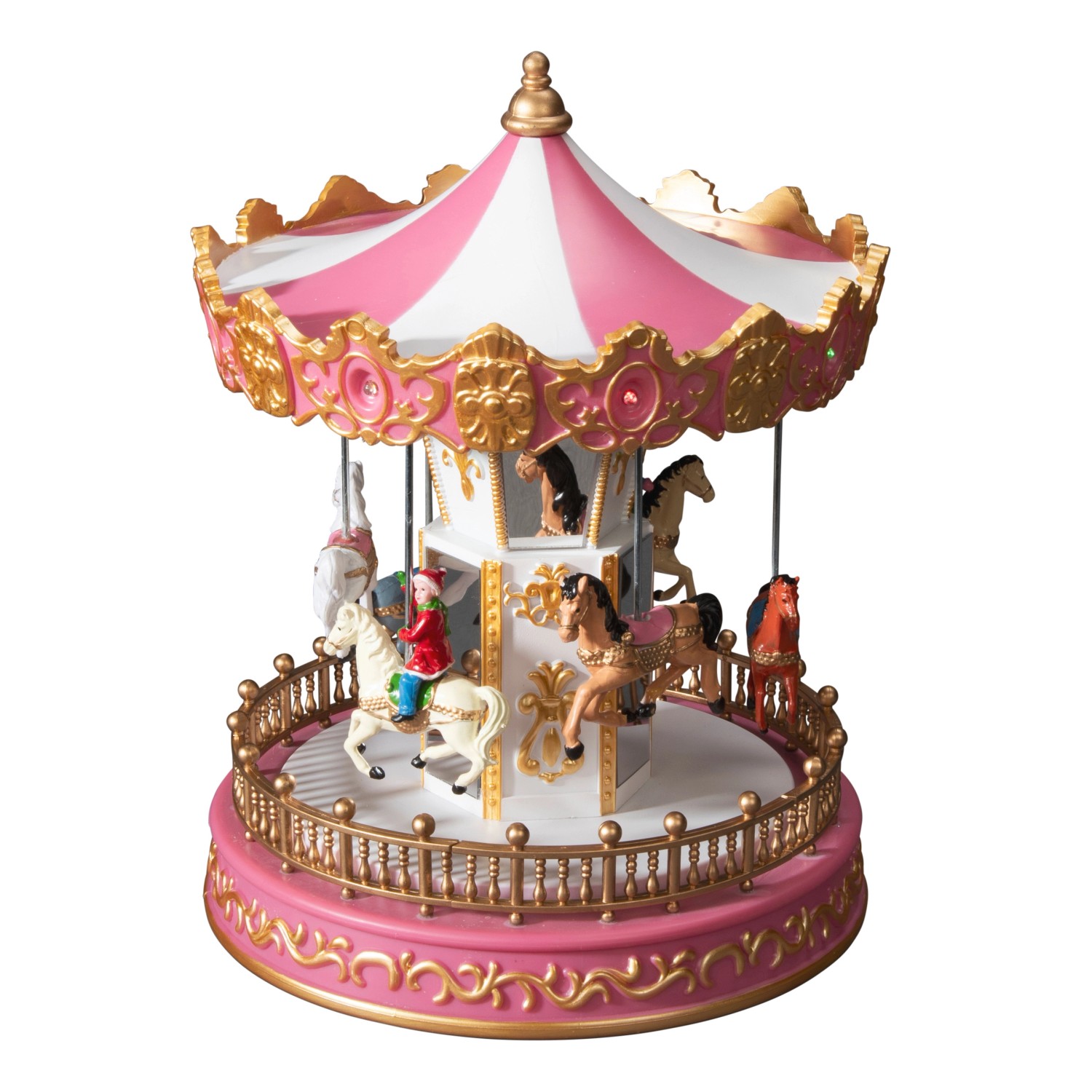 Konstsmide LED-Szenerie ''Karussell mit Pferden mit 14 Bunten Dioden mit Musik