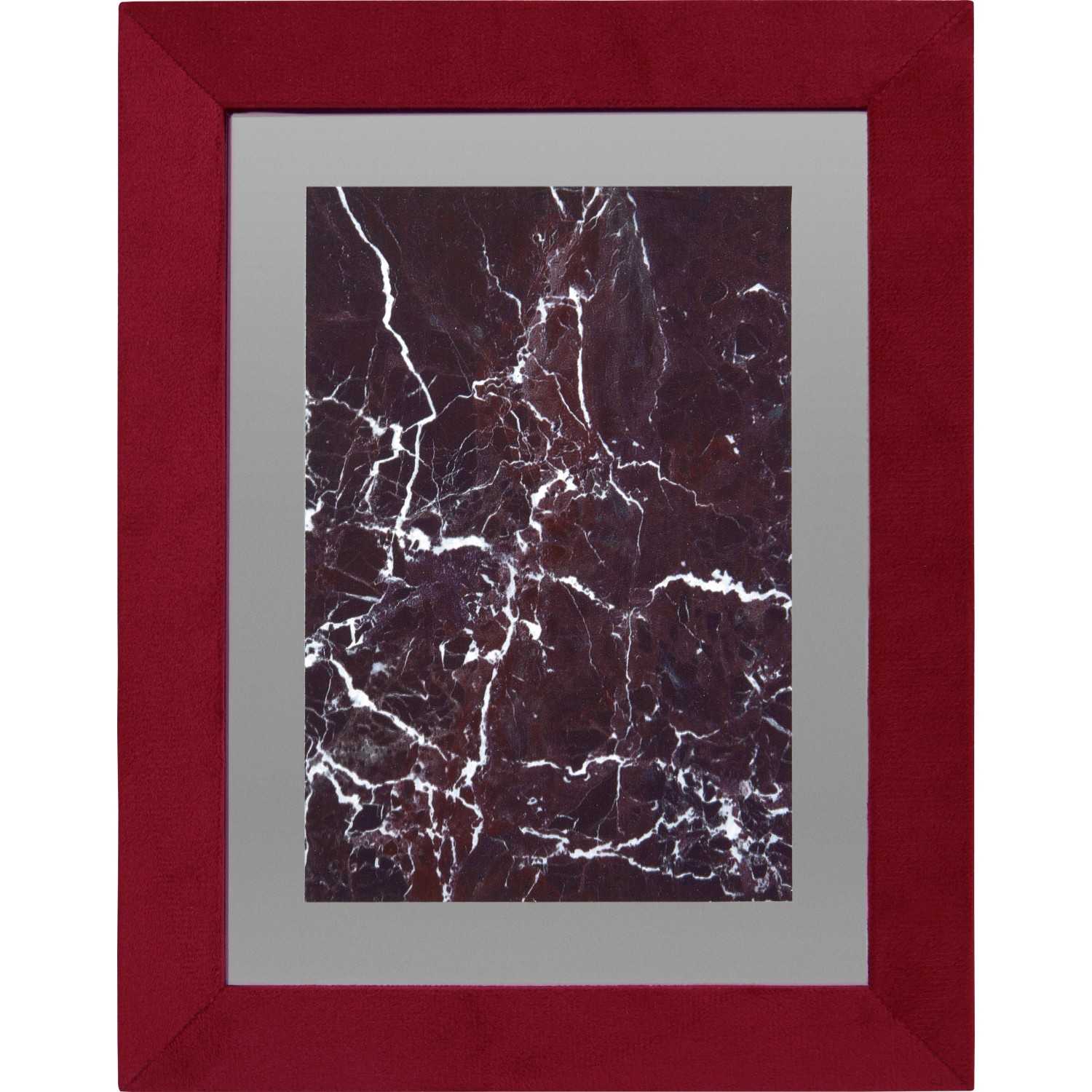 Bilderrahmen in Samtoptik Midnight Mystery 10 cm x 15 cm Bordeaux