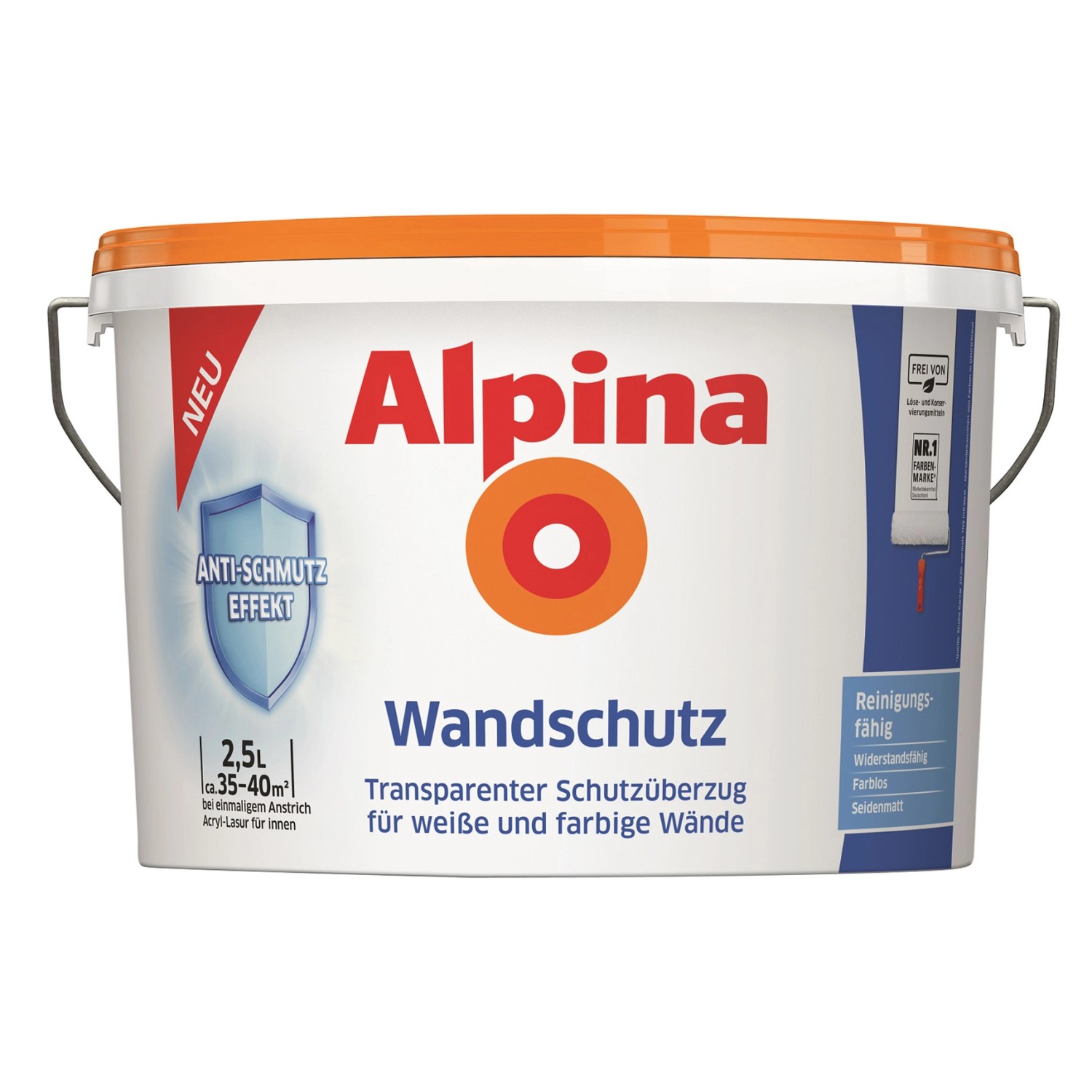 Alpina Schutzanstrich für Wände Transparent 2,5 l
