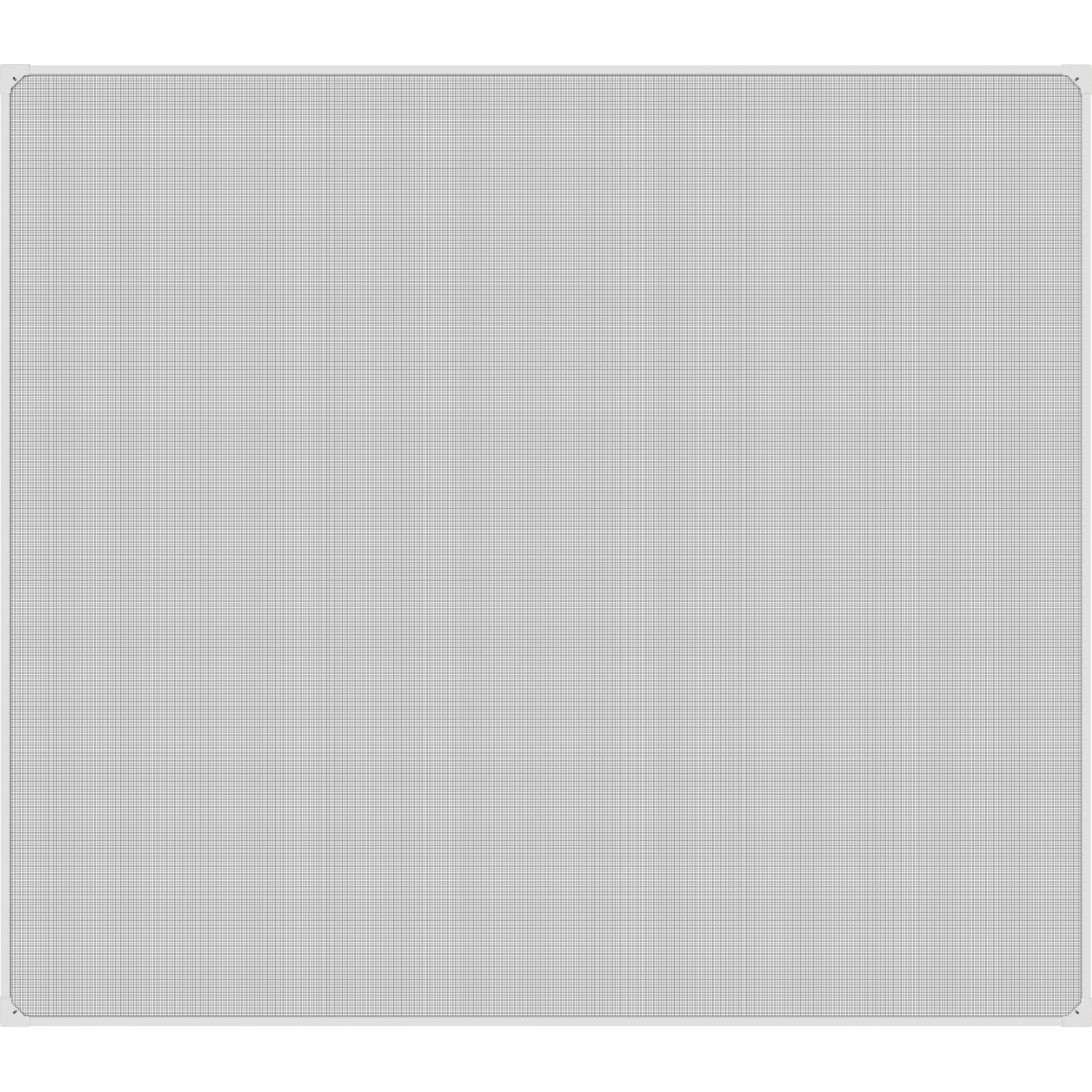 Insektenschutznetz mit Magnetrahmen für Fenster 110 cm x 130 cm Weiß