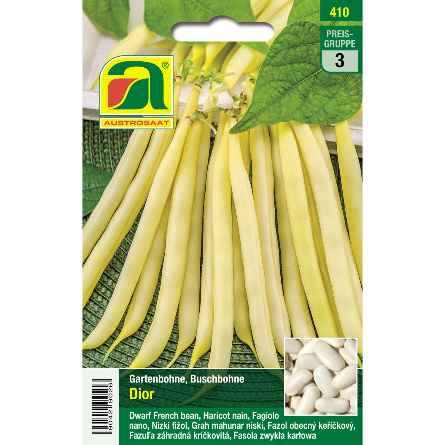 Austrosaat Buschbohne Dior Widerstandsfähige Sorte