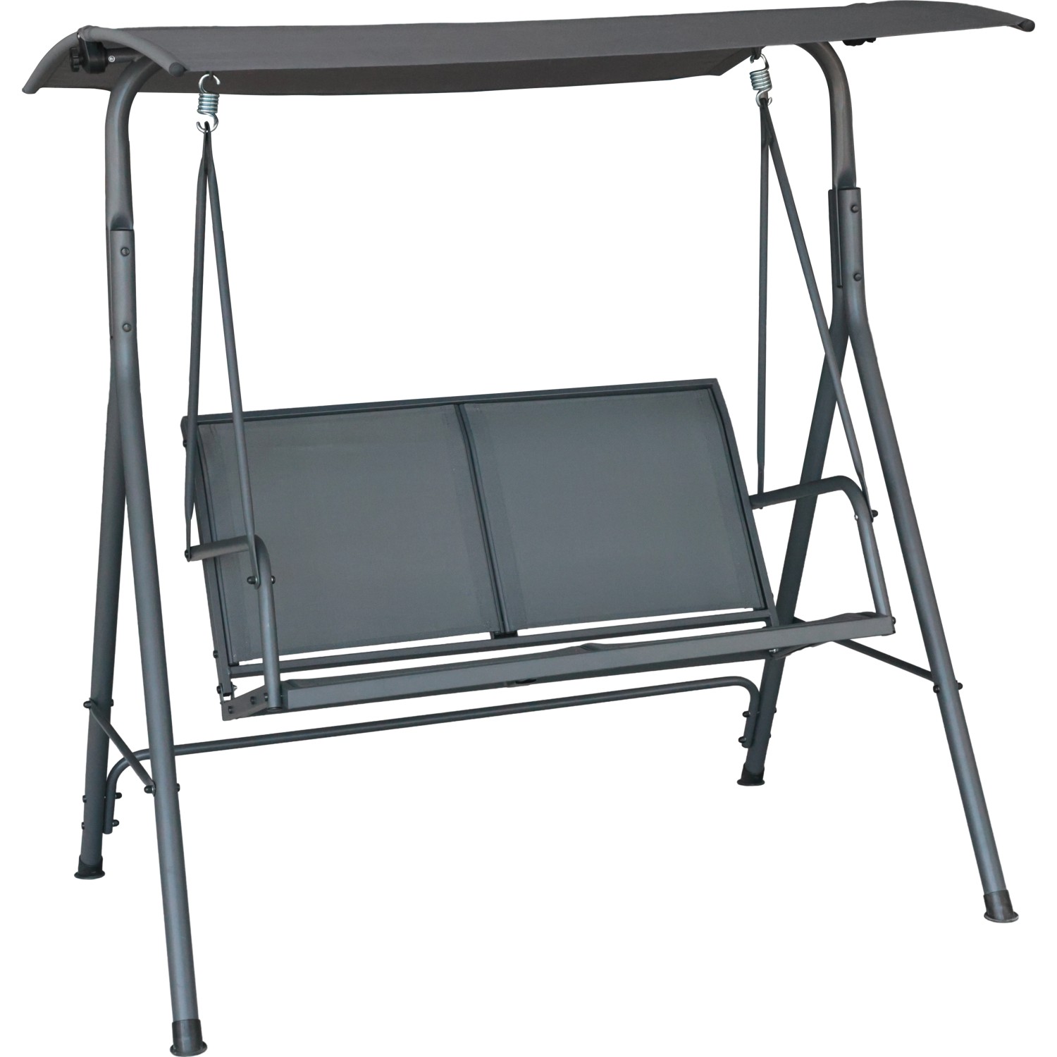 Hollywoodschaukel Apango Textilen Stahl Anthrazit