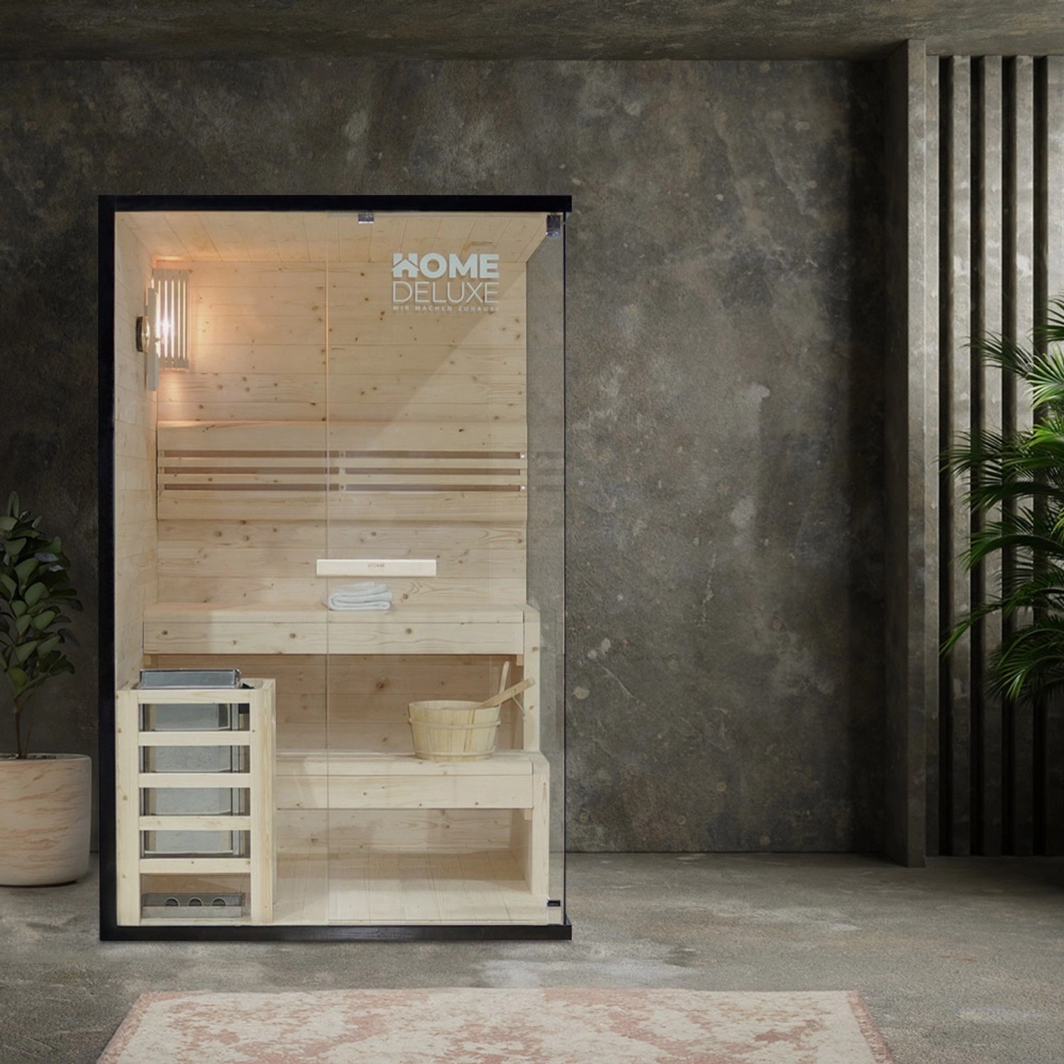 Home Deluxe Traditionelle Sauna SHADOW M für bis zu 2 Personen