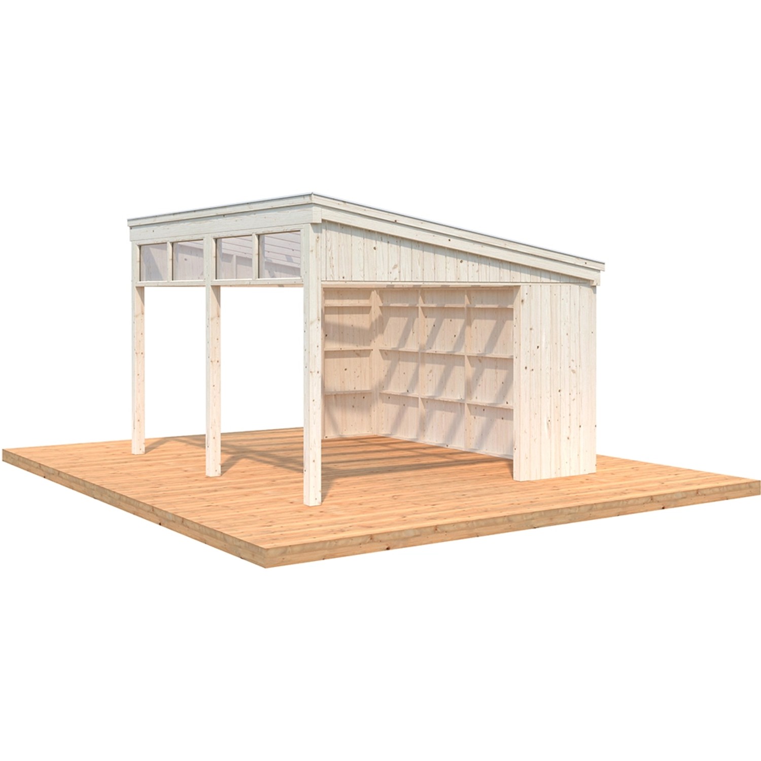 Palmako Pavillon Nova 13,0 m² Kit Transparent Tauchgrundiert 417 cm x 356 cm