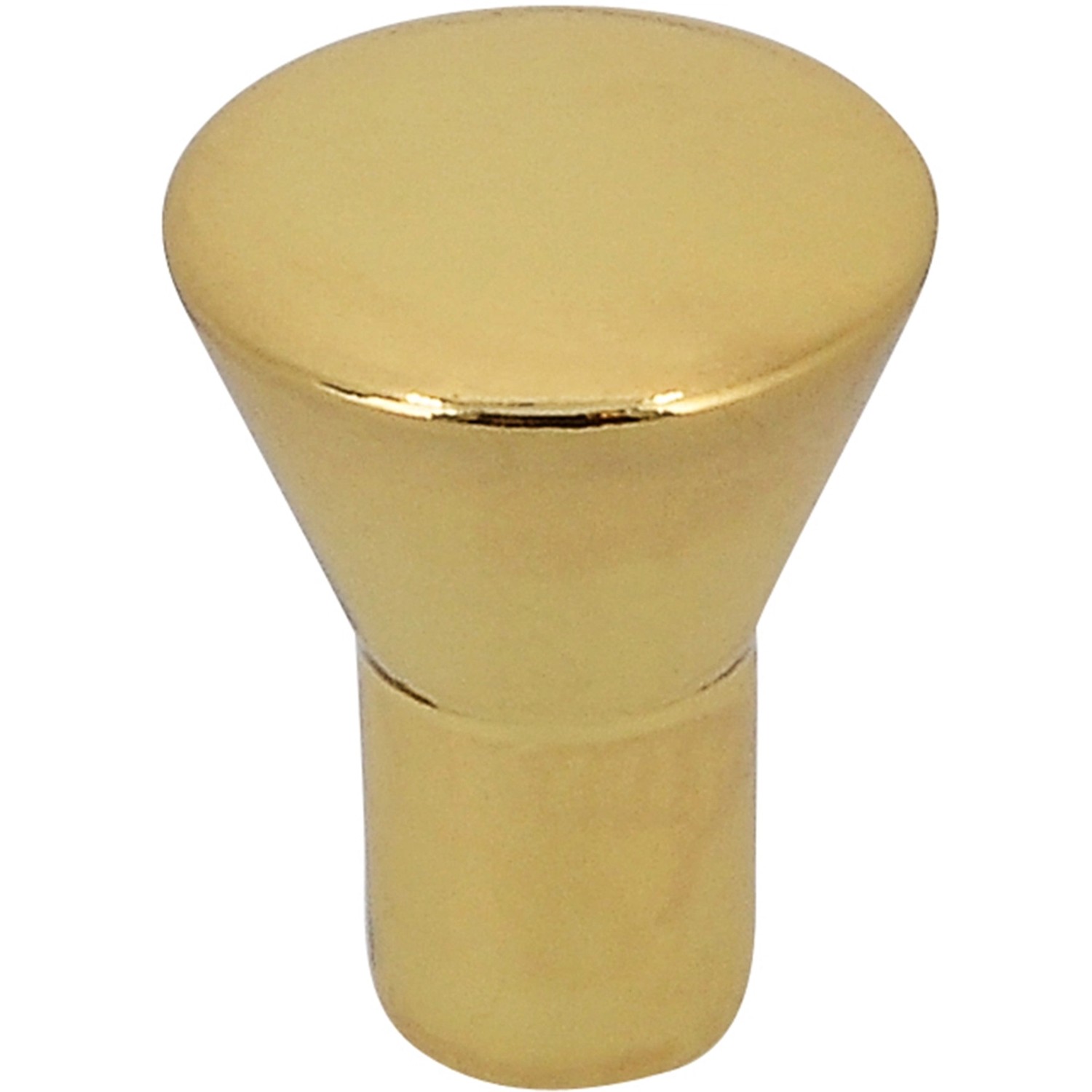 Siro Möbelknopf 819 Metall Messingfarbig Glänzend Ø 16 mm