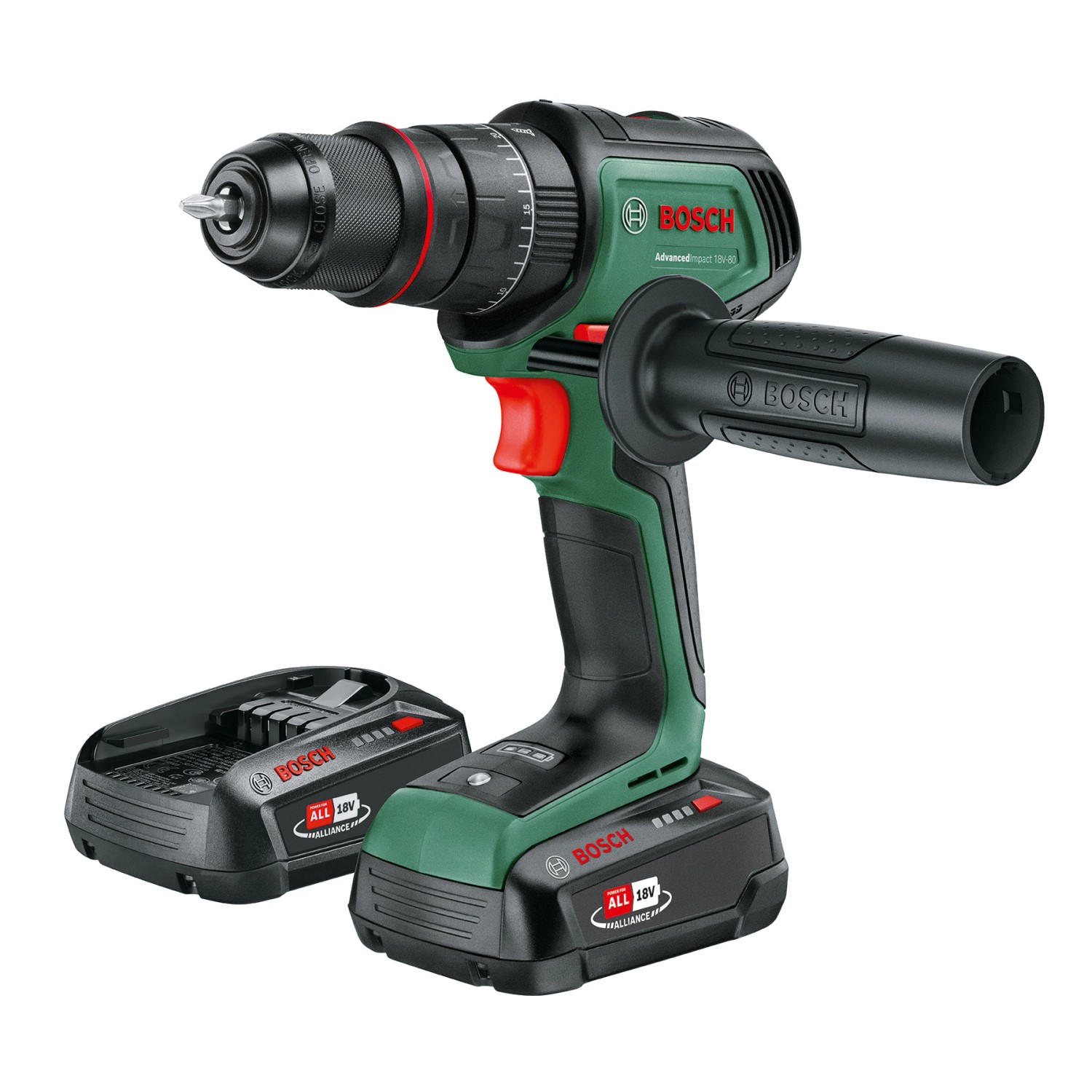 Bosch 18 V Akku-Schlagbohrmaschine Advanced Impact 18V-80 inkl. 2,5 Ah Akku