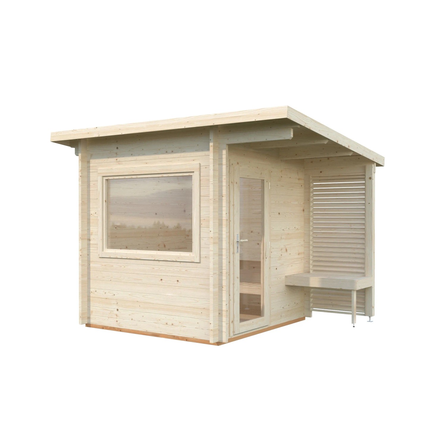 Palmako Sauna Sanna Naturbelassen 210 cm x 210 cm