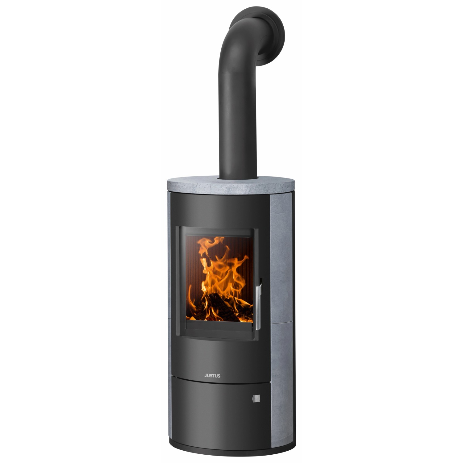 Justus Dauerbrand Kaminofen Austin 5 Speckstein-Verkleidung Schwarz 5 kW