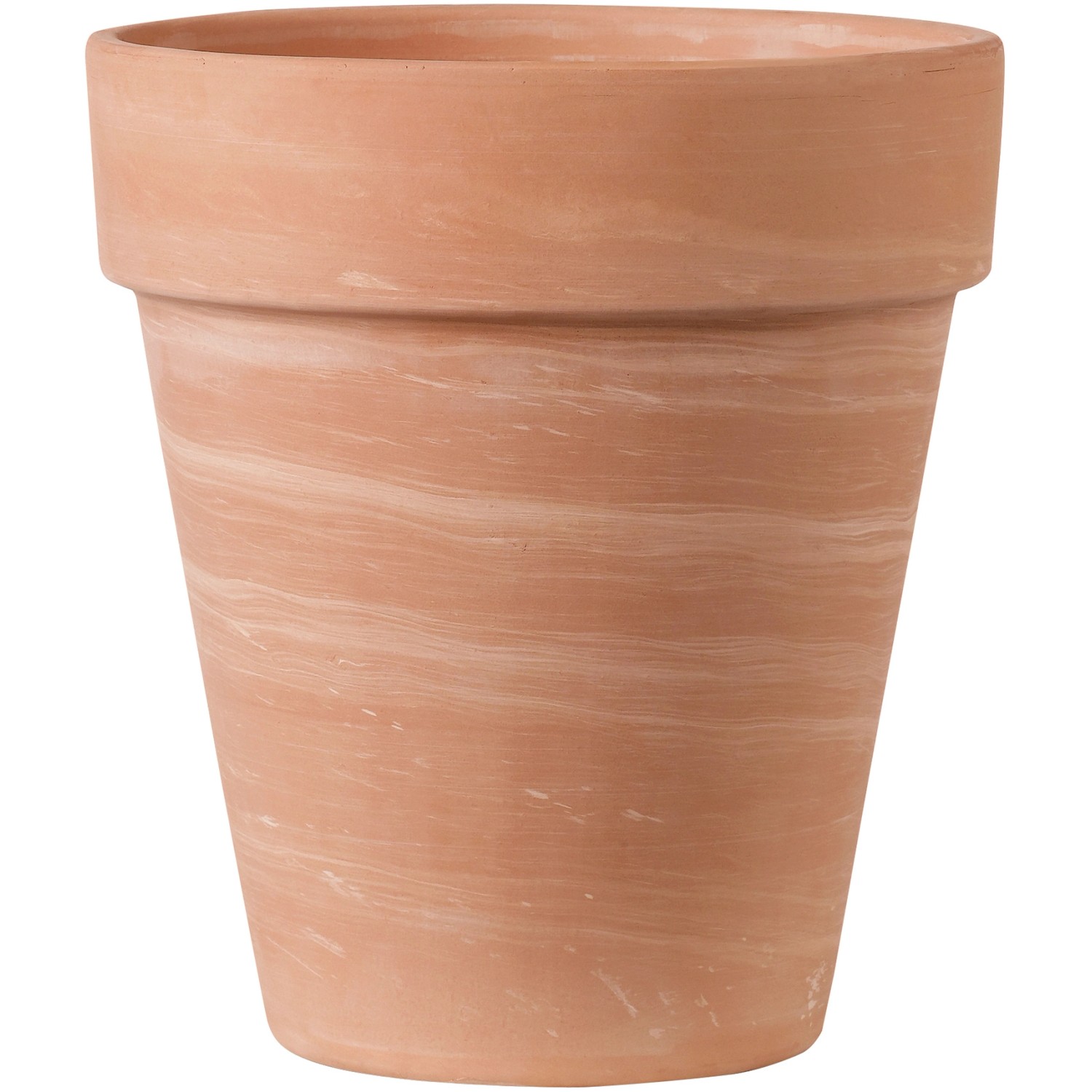 Deroma Pflanztopf Alto Duo Ø 22 cm x 25 cm White Weiß gestreift