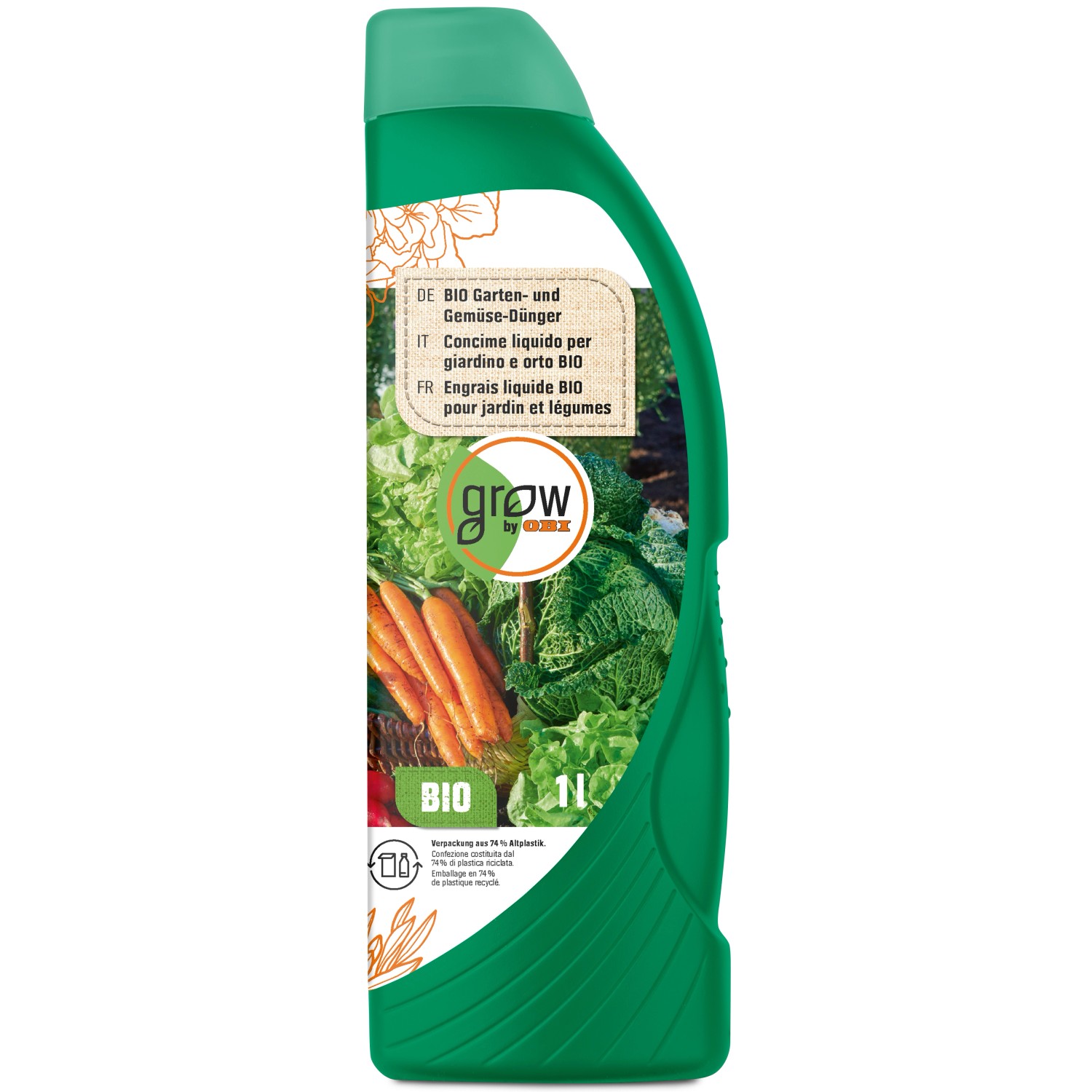 GROW by OBI BIO Garten- und Gemüse-Dünger, 1l