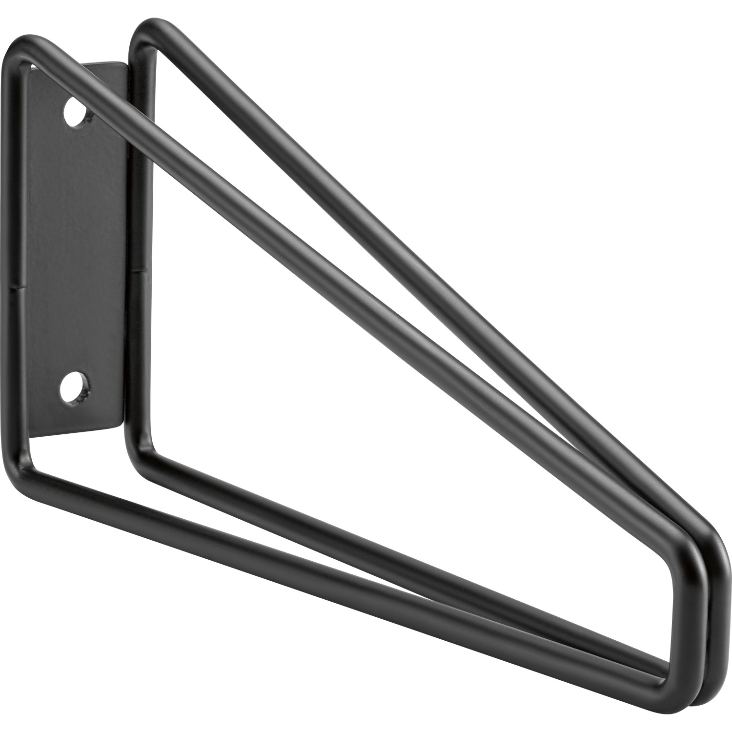 Metall-Konsole Prisma 10 cm x 21,6 cm Matt-Schwarz