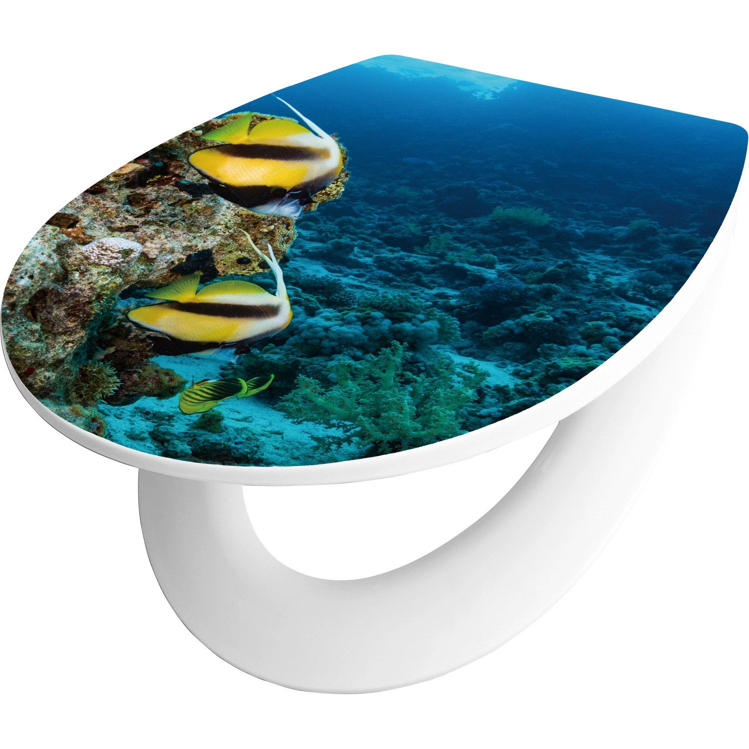baliv WC-Sitz Garabi mit Absenkautomatik Polypropylen 3D Ozean