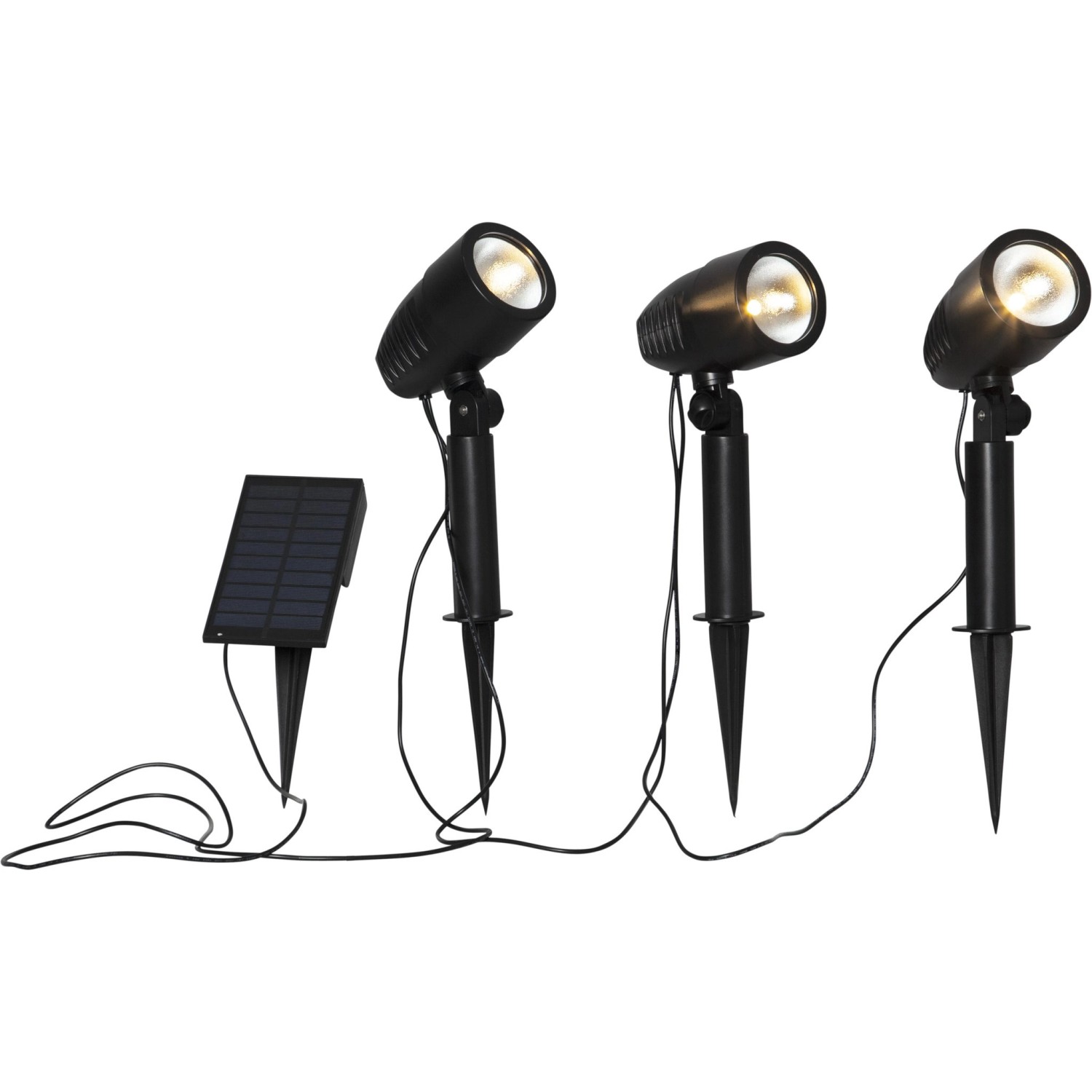 Star Trading Solar-Lampe Spotlight Powerspot 21,8 cm x 25 cm x 17,8 cm 3 Stück