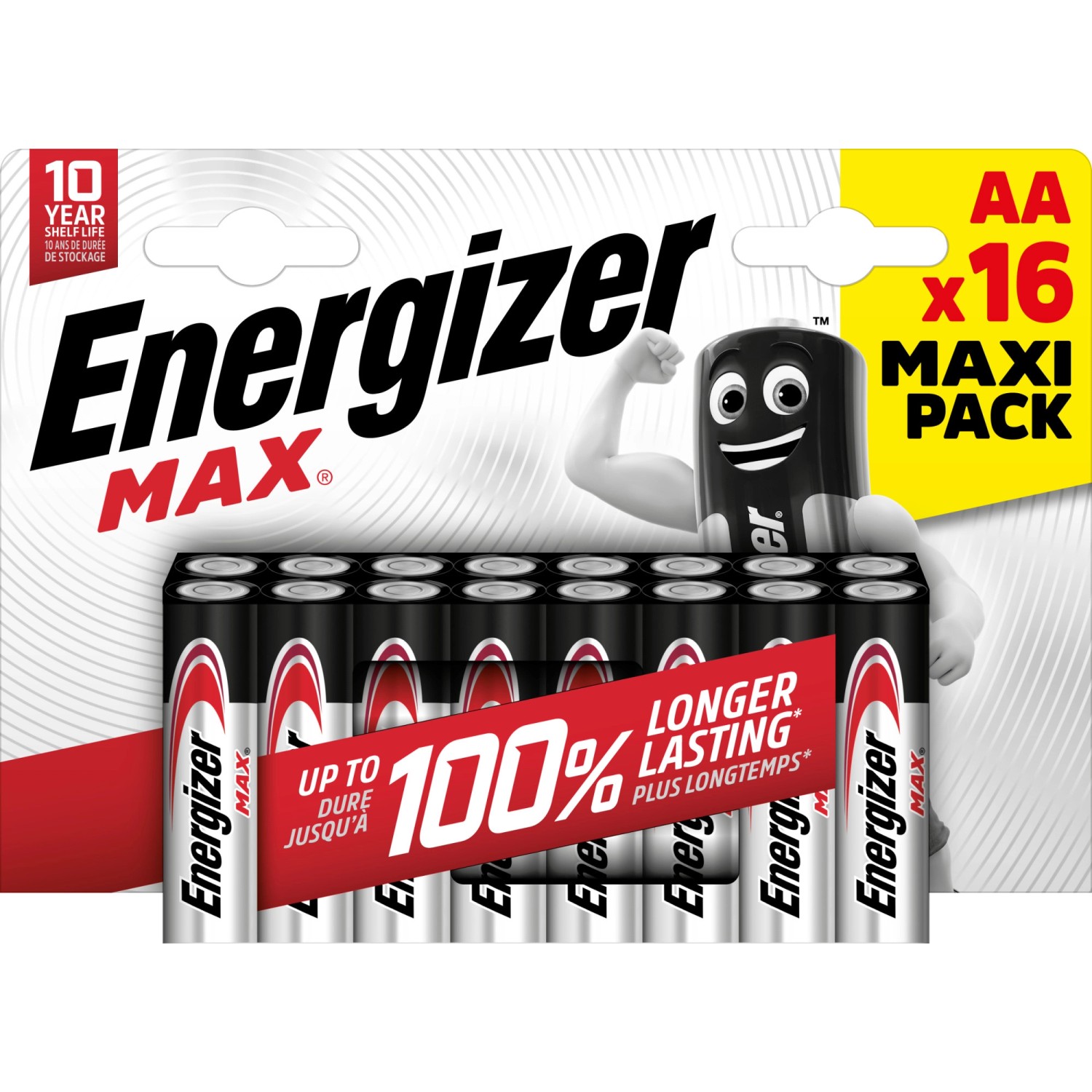 Energizer Alkaline Batterie Max AA Mignon 16 Stück