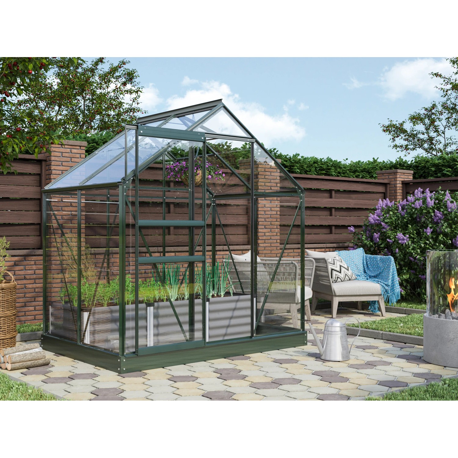 Vitavia Gewächshaus Venus 2500 Grün 2,5 m²