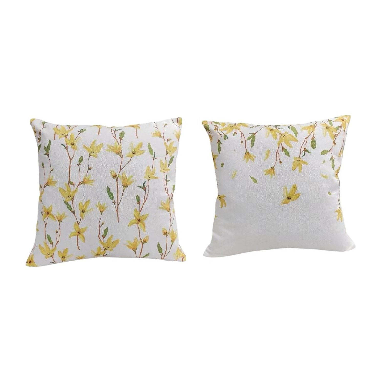 Boltze Kissen Forsythie 2-fach Sortiert 10 cm x 40 cm x 40 cm Grün